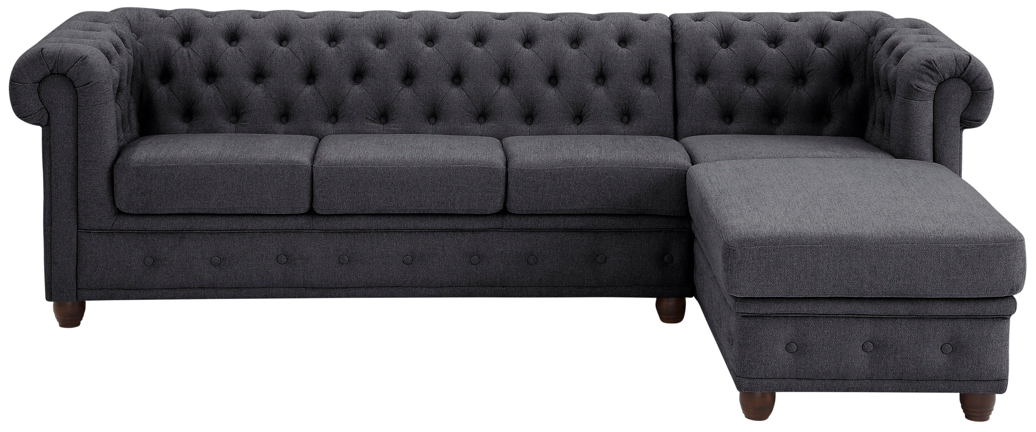 Home affaire Chesterfield-Sofa New Castle L-Form, günstig online kaufen