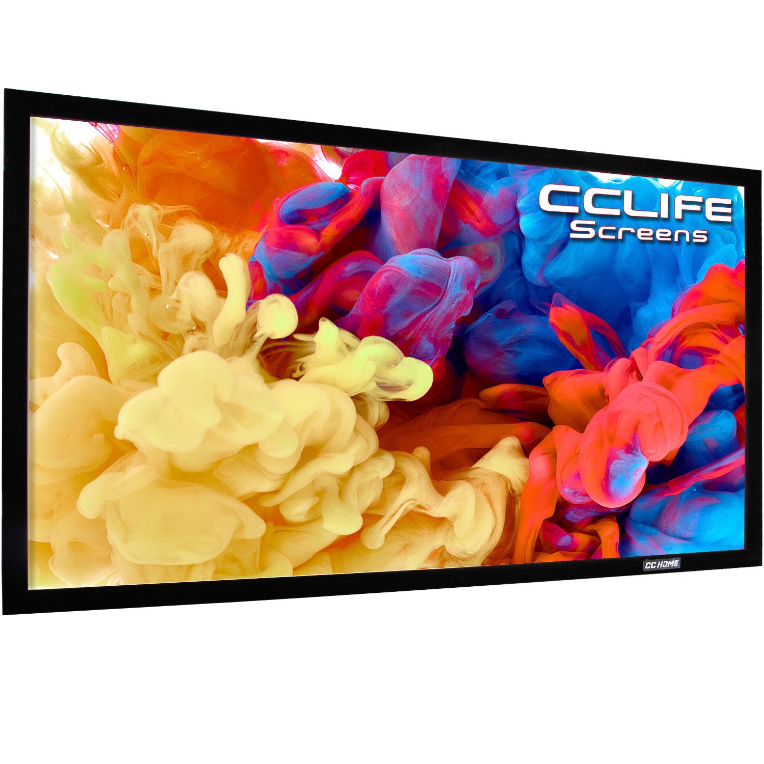 CCLIFE Rahmenleinwand Heimkino Leinwand 16:9 Rahmenleinwand (Aluminum-Rahmen)