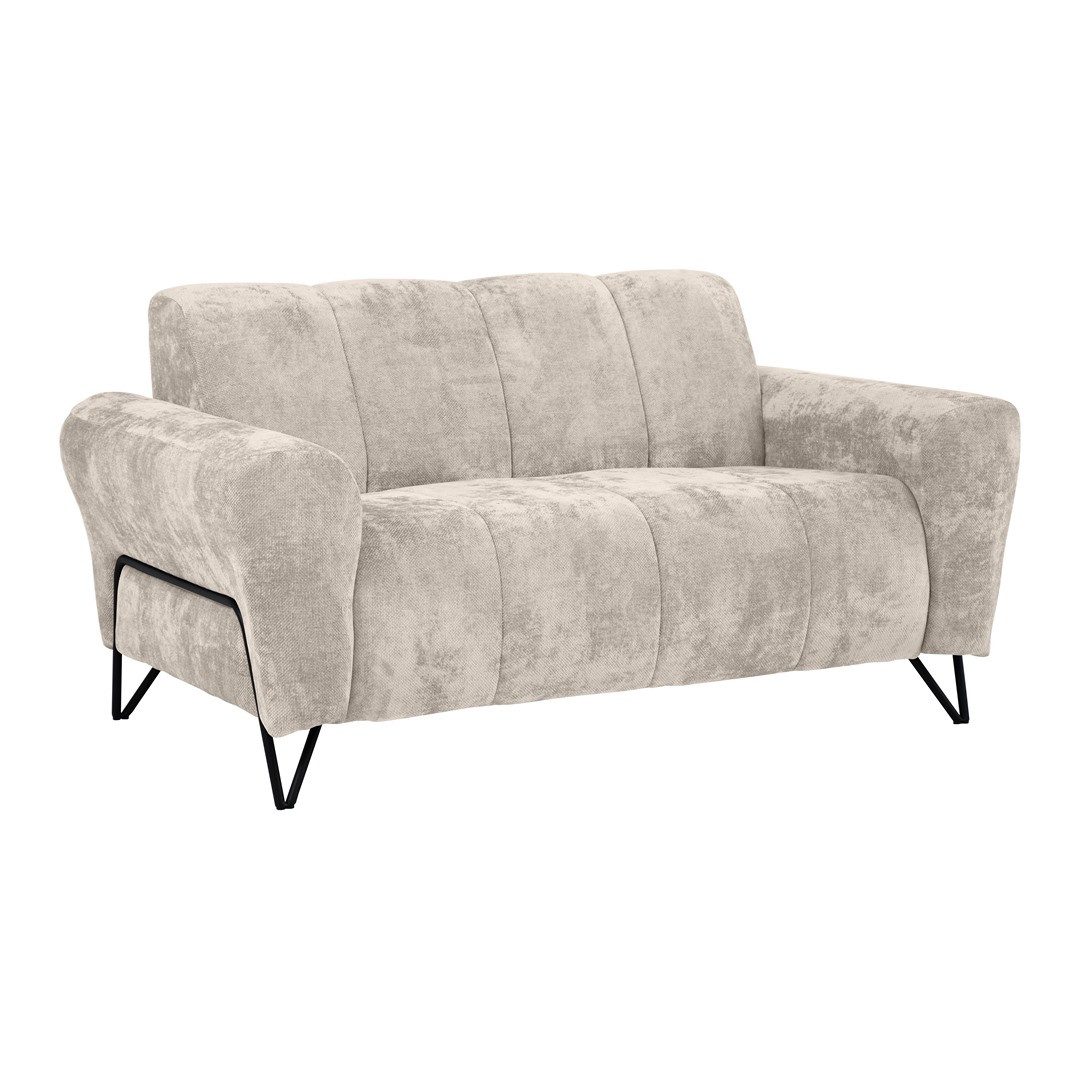 Beautysofa Sofa mit Metallbeine in schwarzer günstig online kaufen