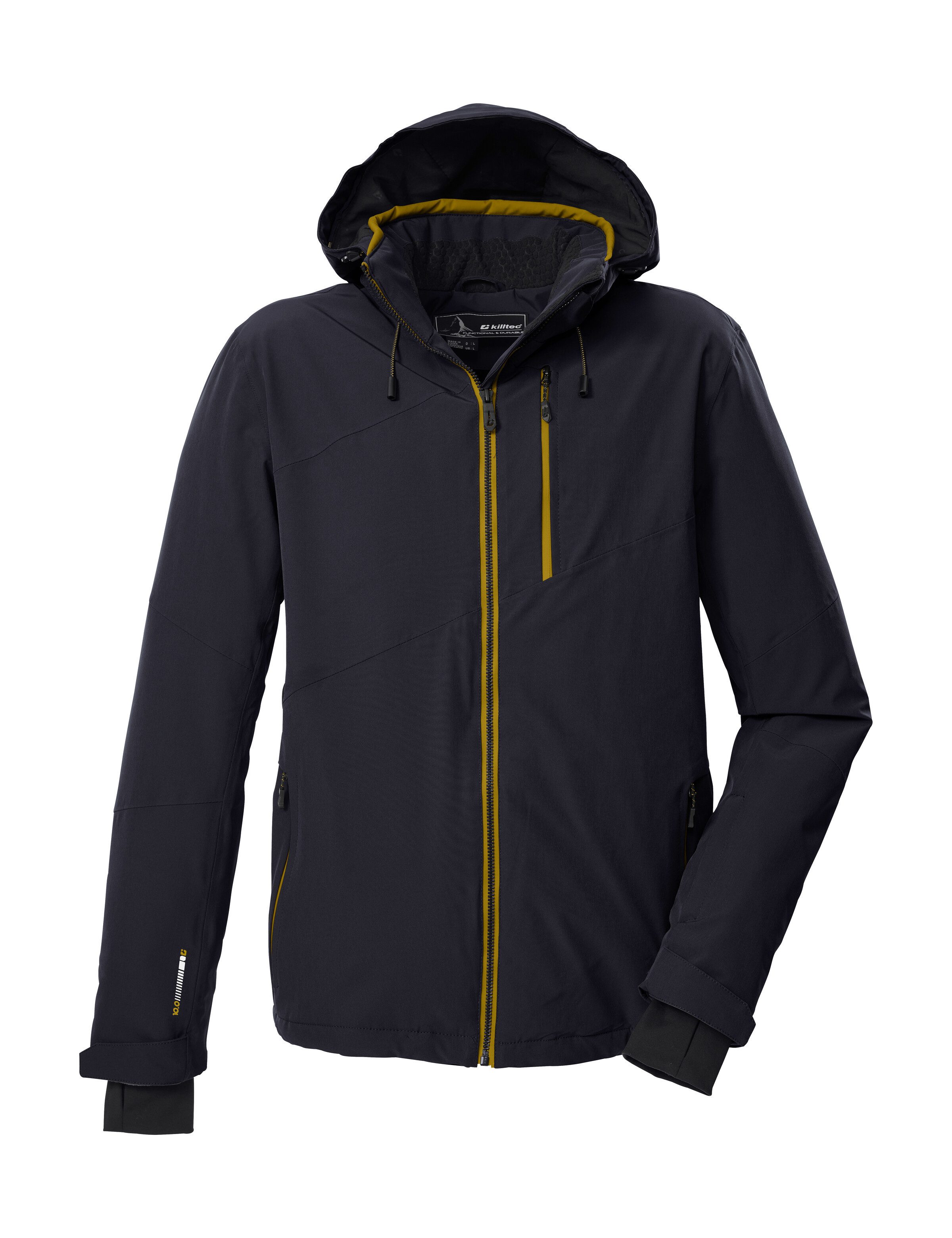 Killtec Skijacke KSW 24 MN SKI JCKT Atmungsaktive, wasser- u. winddichte Funktionsjacke, abnehmbare Kapuze