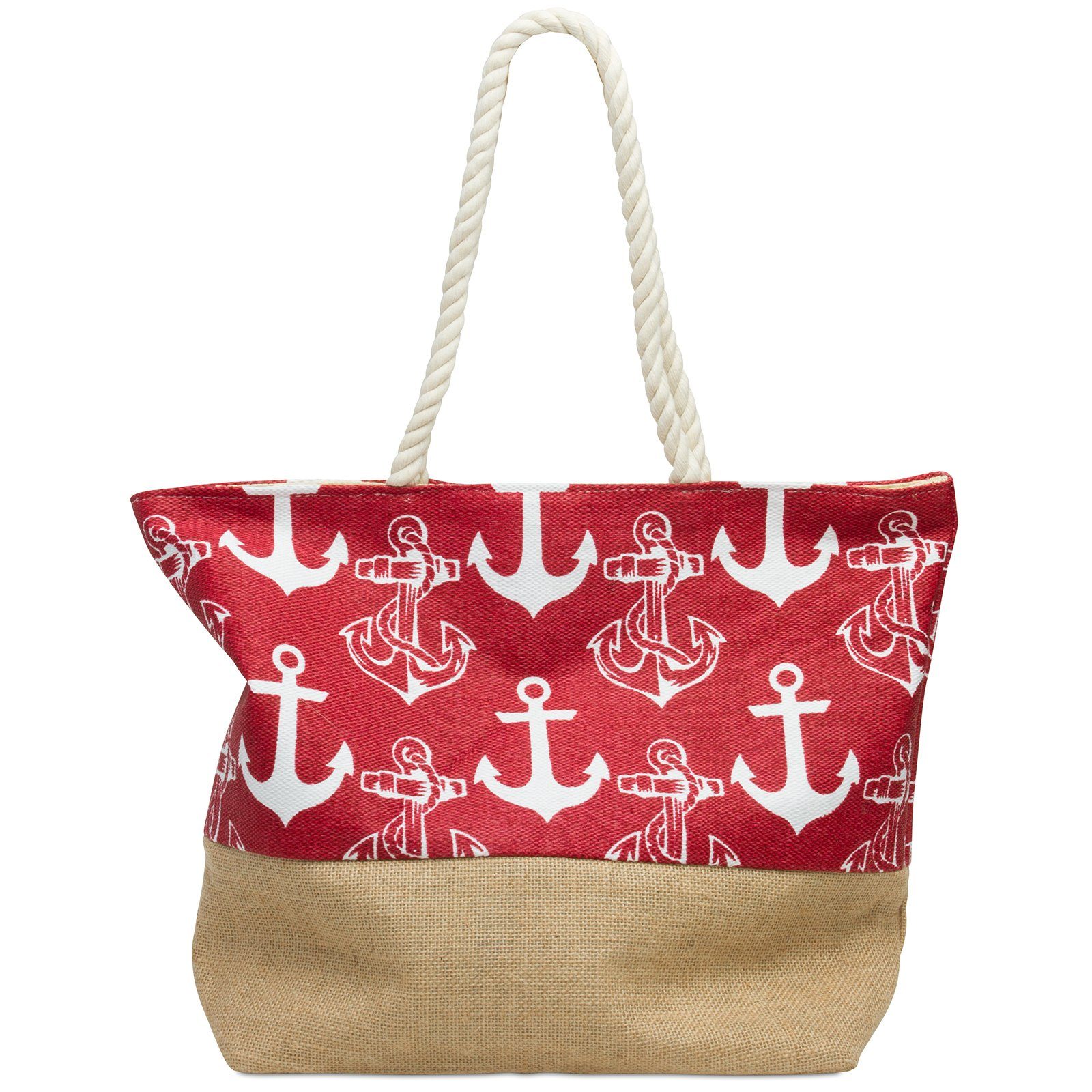 Caspar Strandtasche TS1034 Damen Strandtasche mit günstig online kaufen