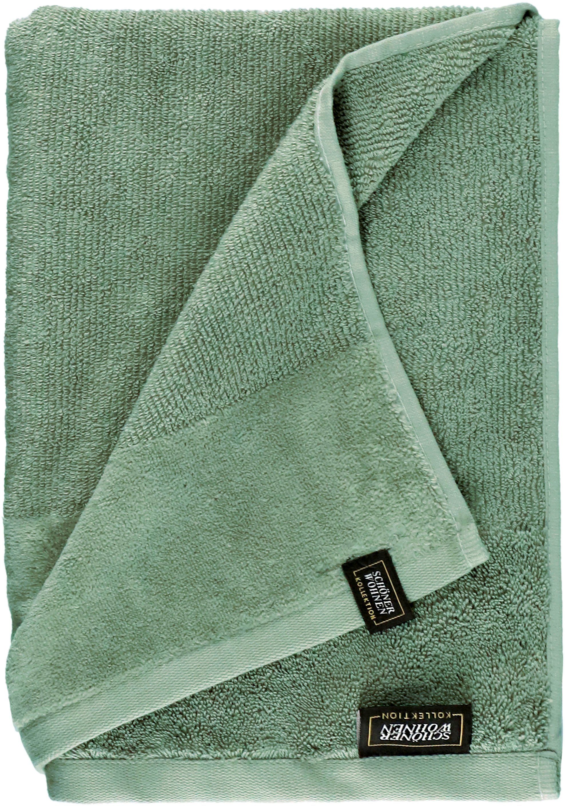 SCHÖNER WOHNEN-Kollektion Duschtuch Sense, Frottee (1-St), mit Velourborte, hautschmeichelnde Airtouch Qualität, super weich