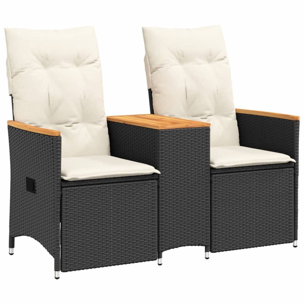 vidaXL Loungesofa Gartensofa 2-Sitzer Verstellbar mit günstig online kaufen