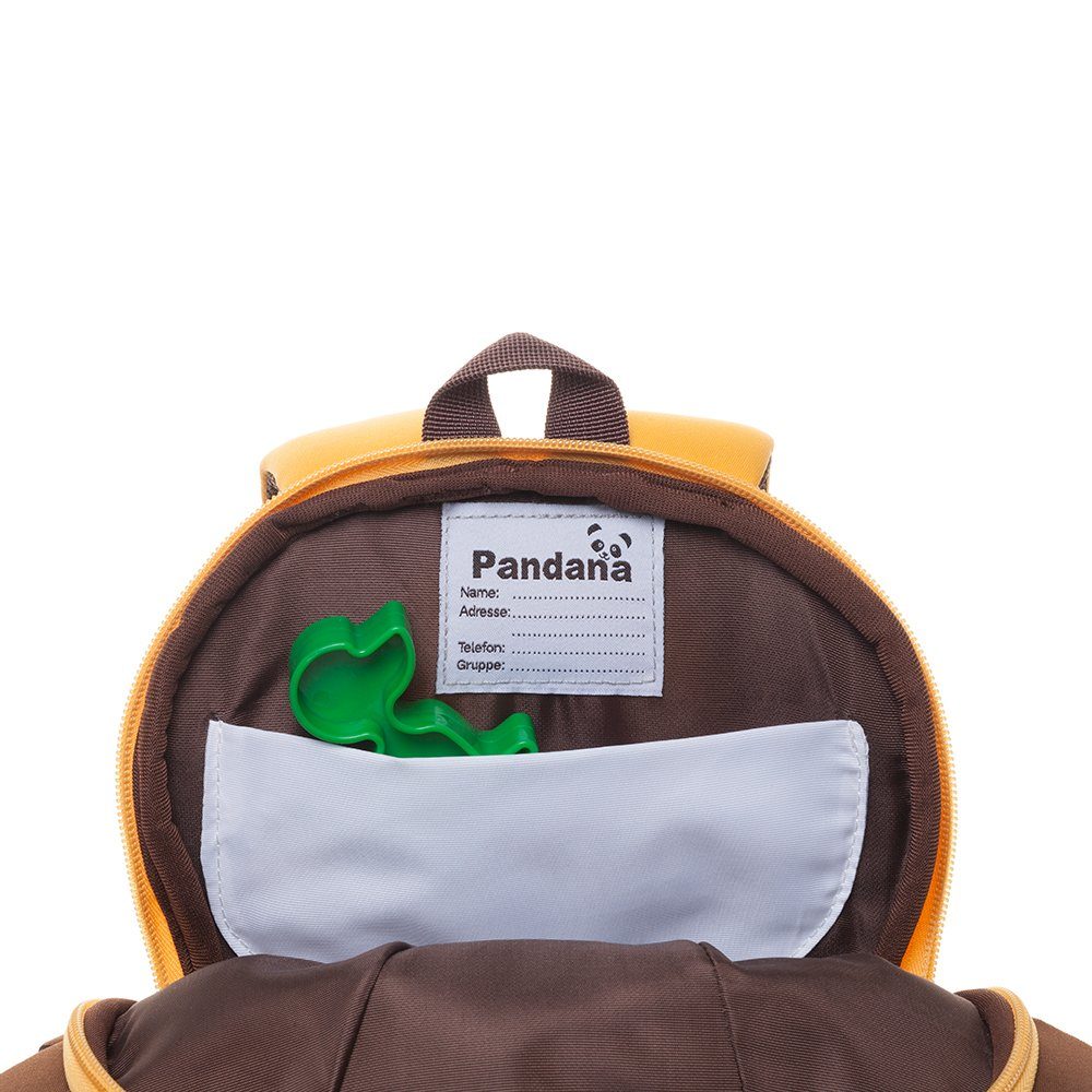 Löwe Neopren-Material, und Anti-Lost-System, Pandana Kinderrucksack mit und Lenny pflegeleichtes waschbar Brustgurt Kinderrucksack strapazierfähiges