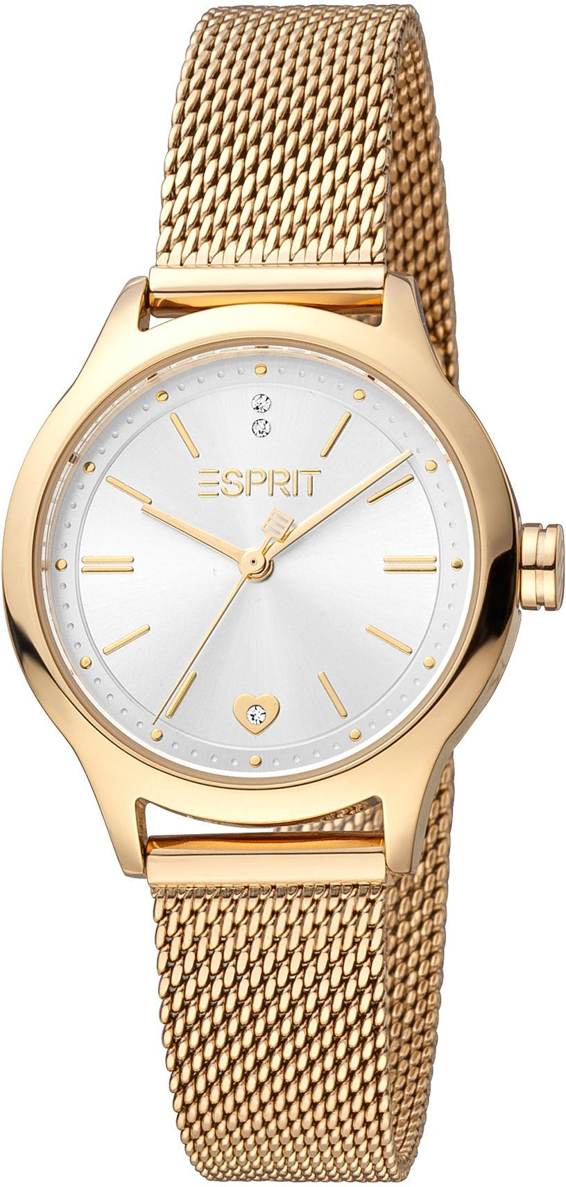 Damen Uhren Esprit Quarzuhr LoveMe, ES1L330M0045, (Set, 2-tlg., mit Armband)