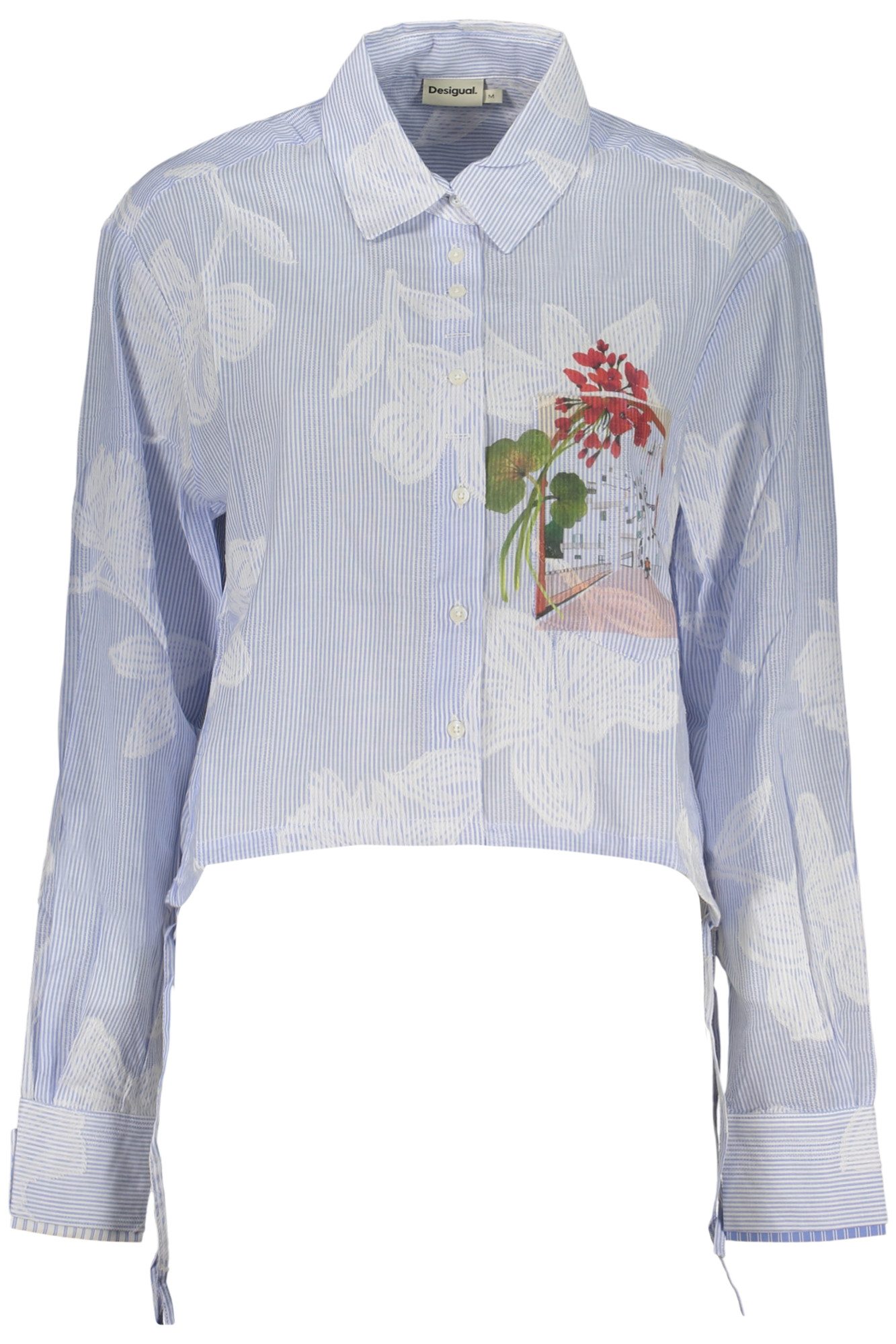 Desigual Blusenshirt Stilvolles Damen Langarmhemd in Blau mit