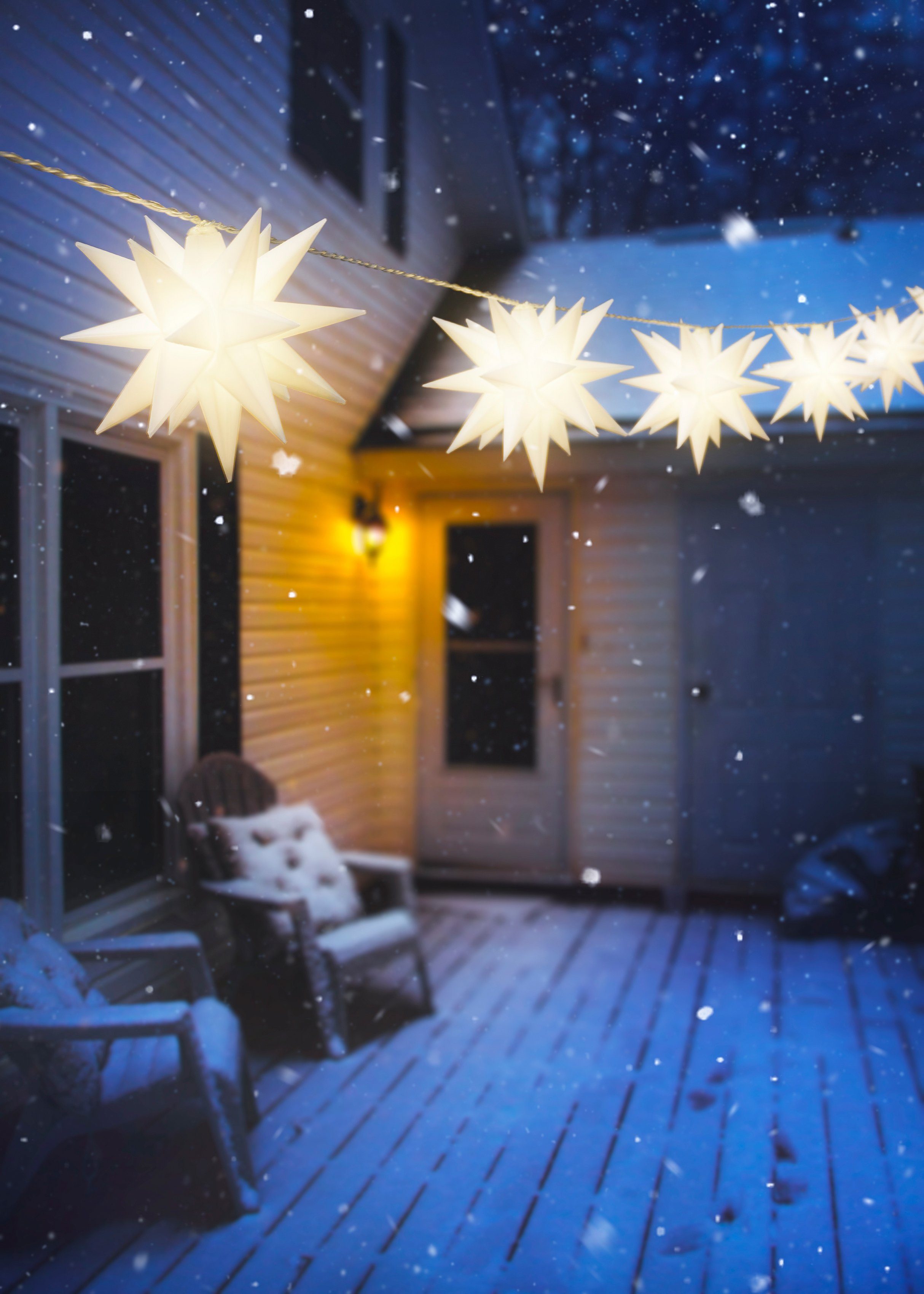 LED-Lichterkette Weihnachtsdeko aussen