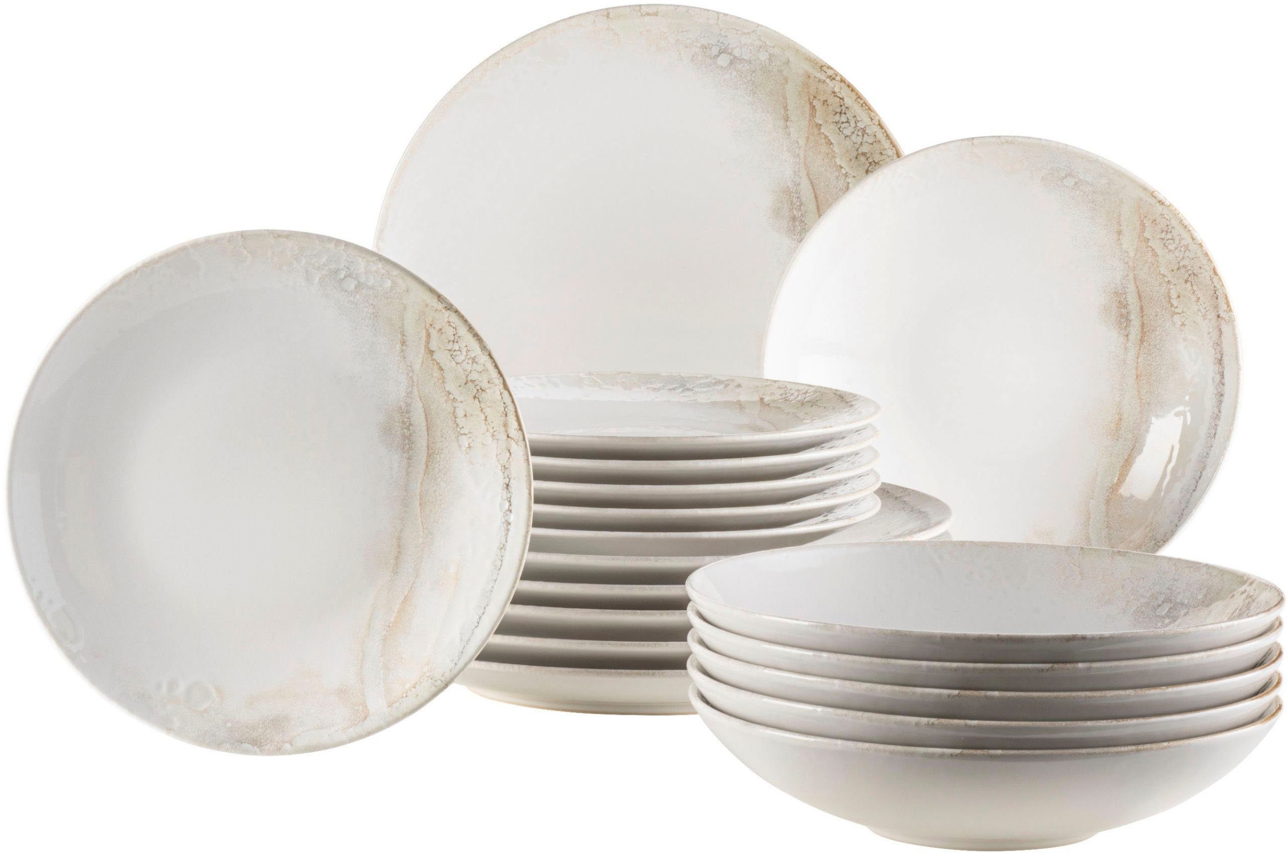 MÄSER Teller Ossia, (18 St), Relief-Dekor