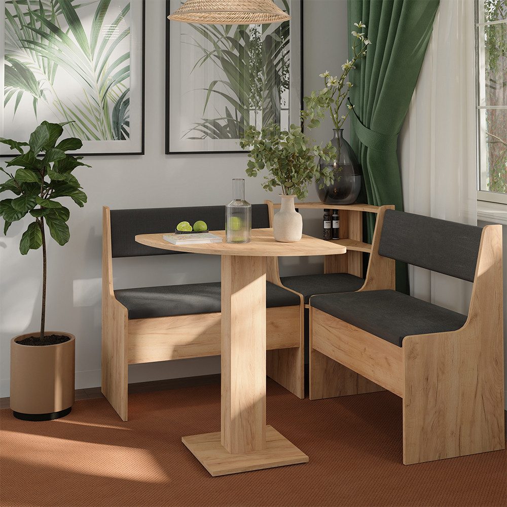 Vicco Esstisch Roman, Goldkraft Eiche, 60 x 60 cm (1-St)
