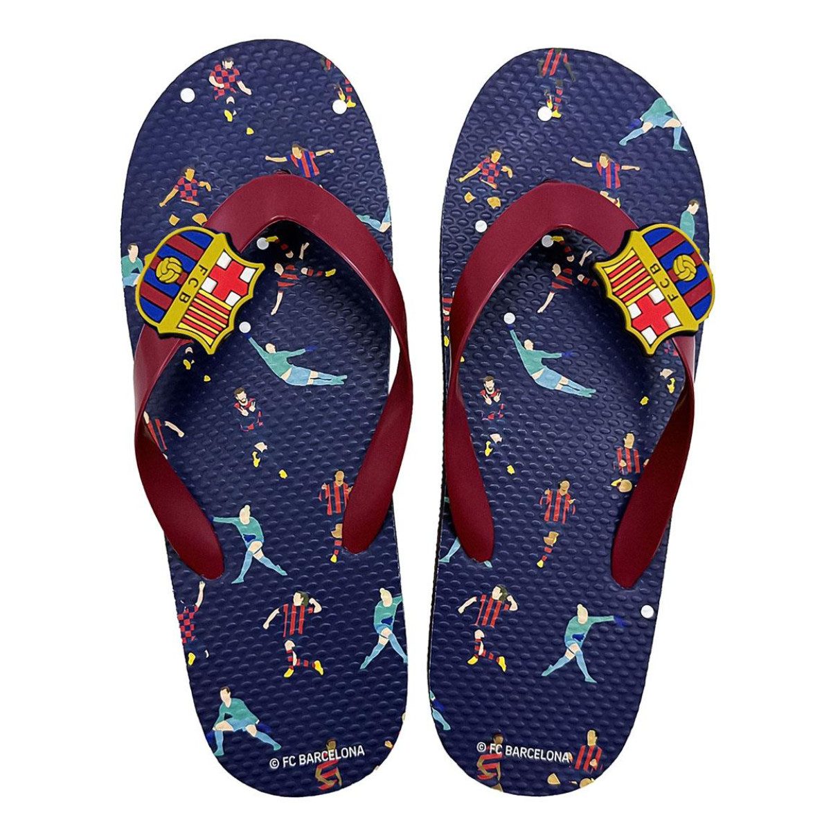 FC Barcelona Flip Flops Erwachsene Badeschuhe für Sommer Badeschuh (Packung)