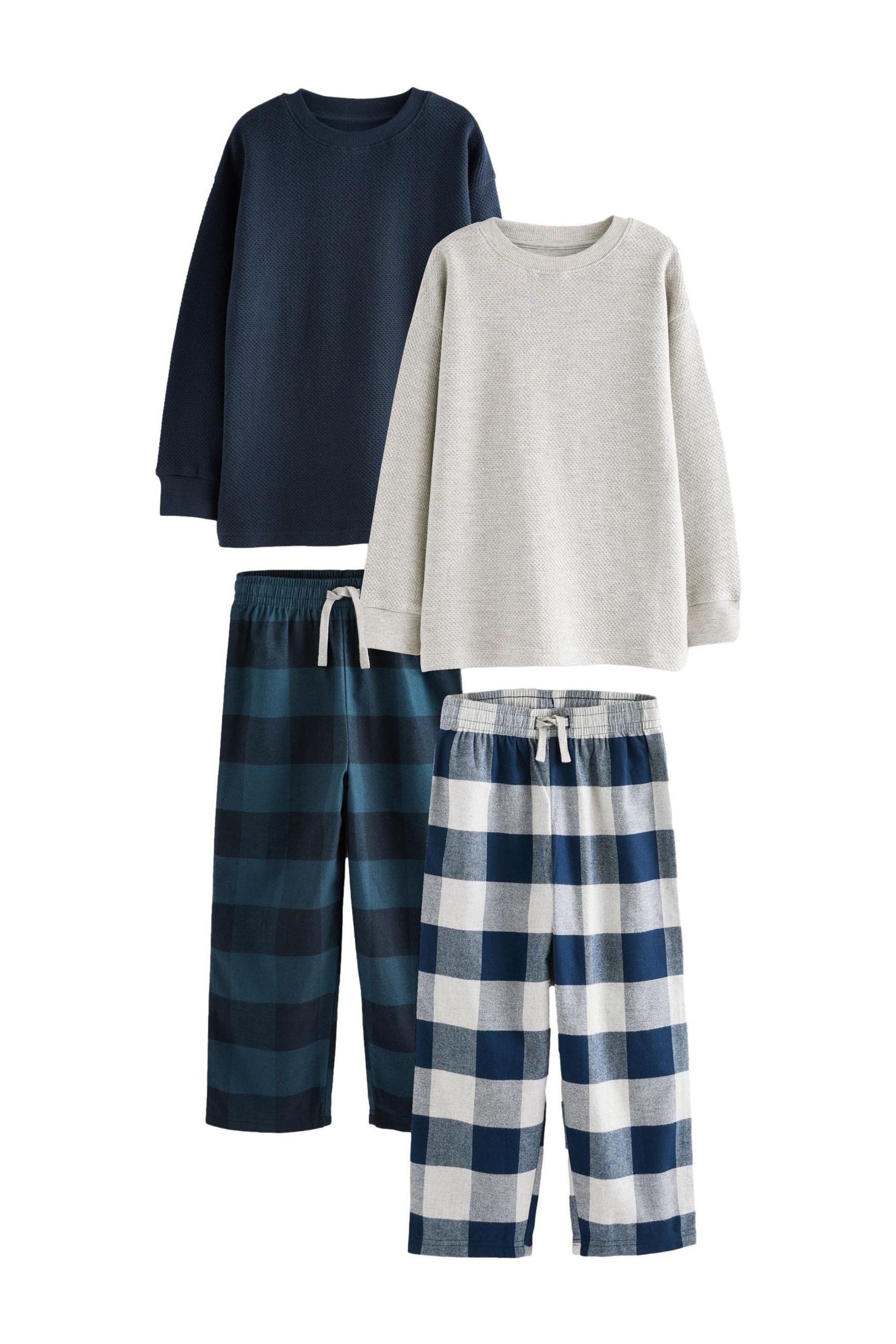 Pyjama Karierte Pyjamas aus Webstoff im 2er-Pack