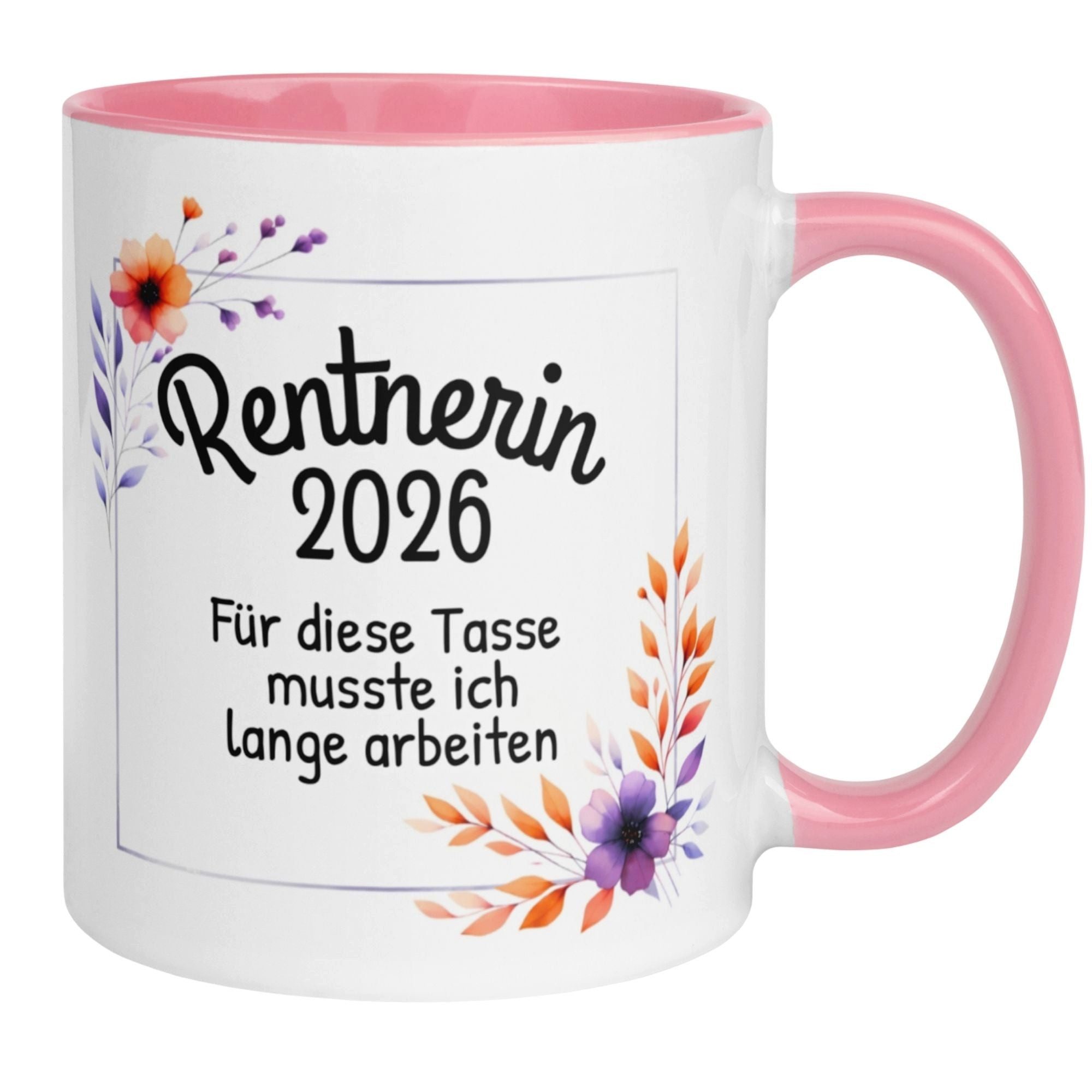 Momentals Tasse Rentnerin 2026 – Für die Tasse musste ich lange arbeiten – Rente Frau, Beidseitiger Druck · Links- & Rechtshänder · Spülmaschinenfest