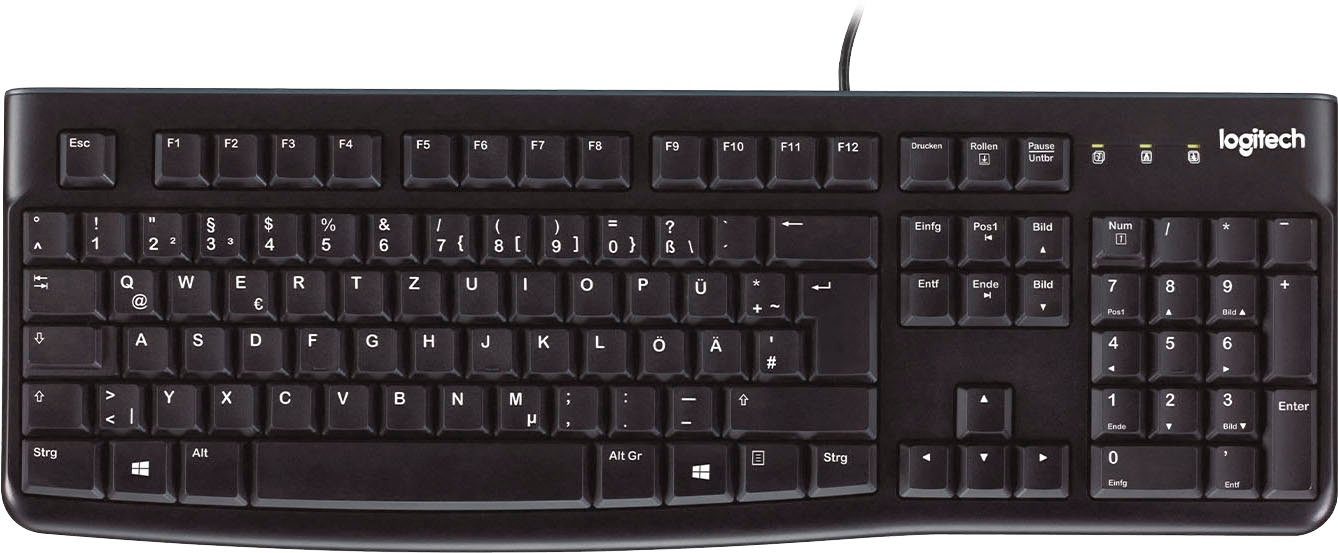 Logitech Keyboard K120 for Business PC-Tastatur Schwarz (Nummernblock)