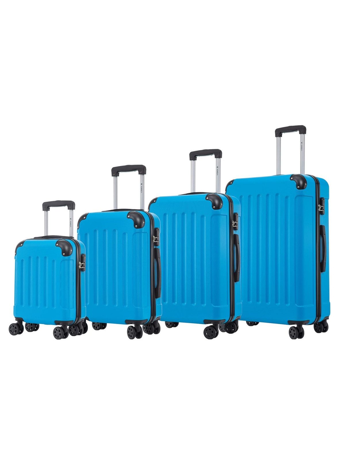 Kofferset Reisekoffer Trolley Rollkoffer Handgepäck Hartschalenkoffer Größen-Set