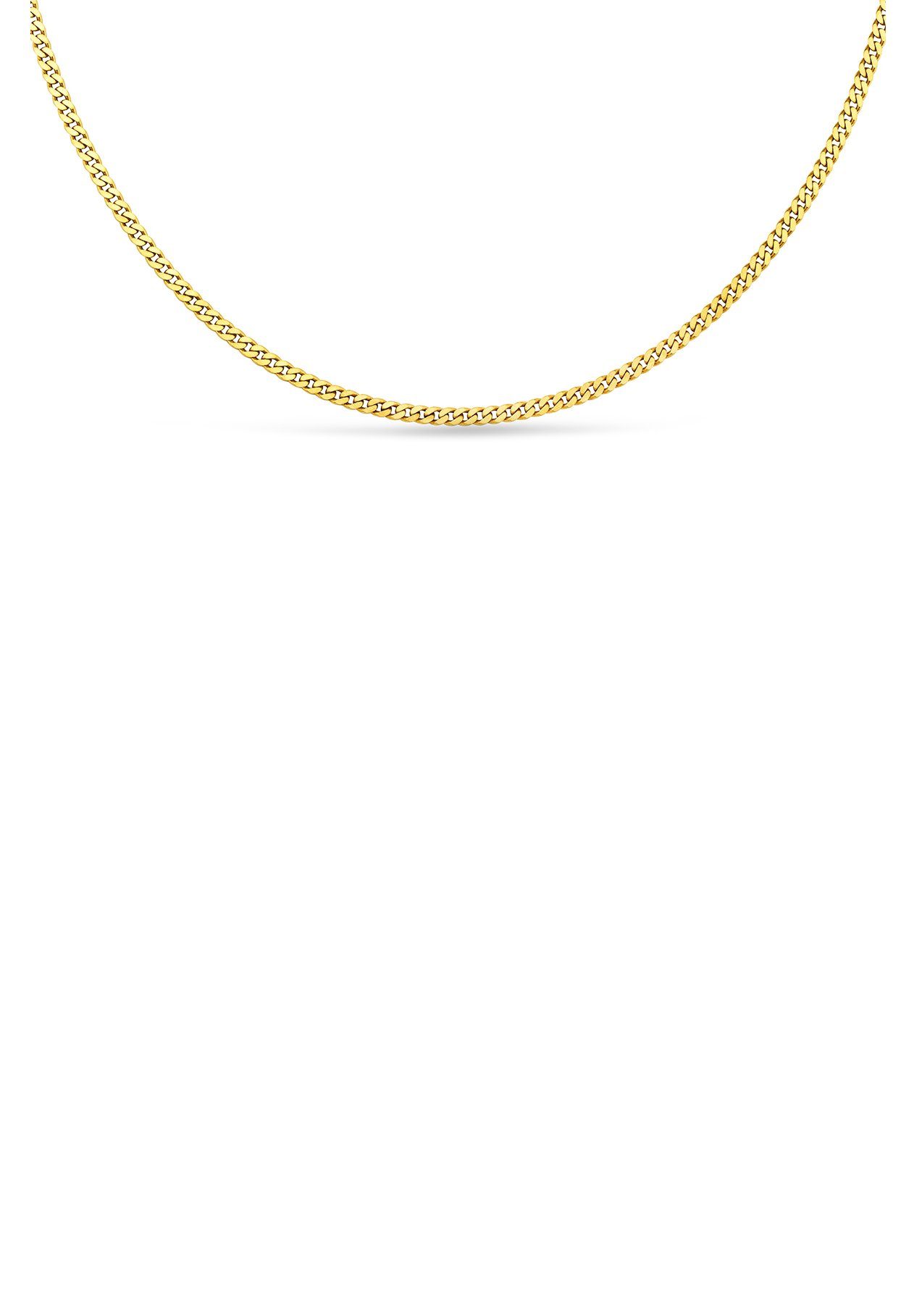 Firetti Collierkettchen Schmuck Geschenk Gold 333 Halsschmuck Halskette Goldkette Flachpanzer, zu Kleid, Shirt, Jeans, Sneaker! Anlass Geburtstag Weihnachten