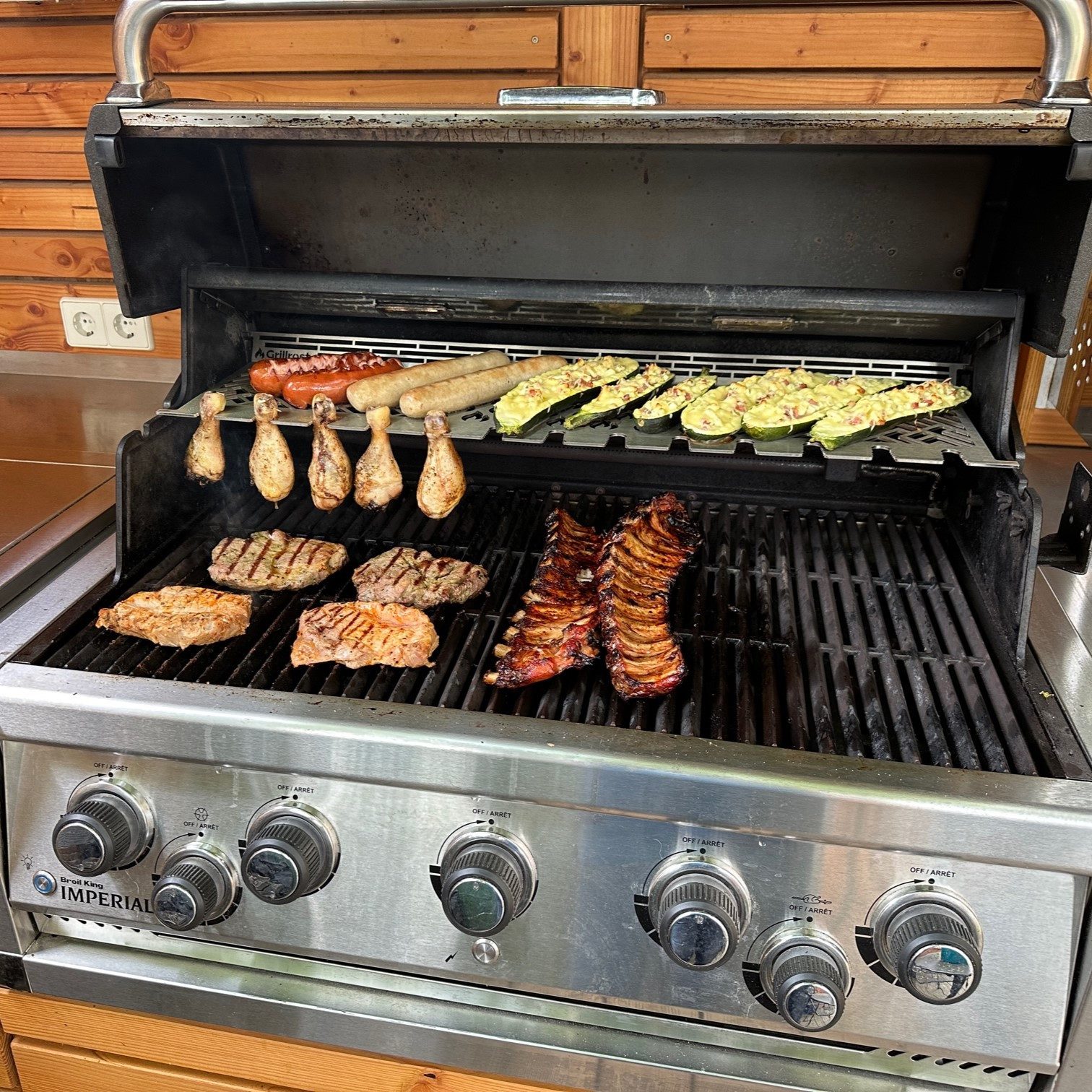 Grillrost.com BBQ Grillrost BBQ Warmhalterost Broil King Baron / Regal / Imperial 520 u. 590, Made in Germany