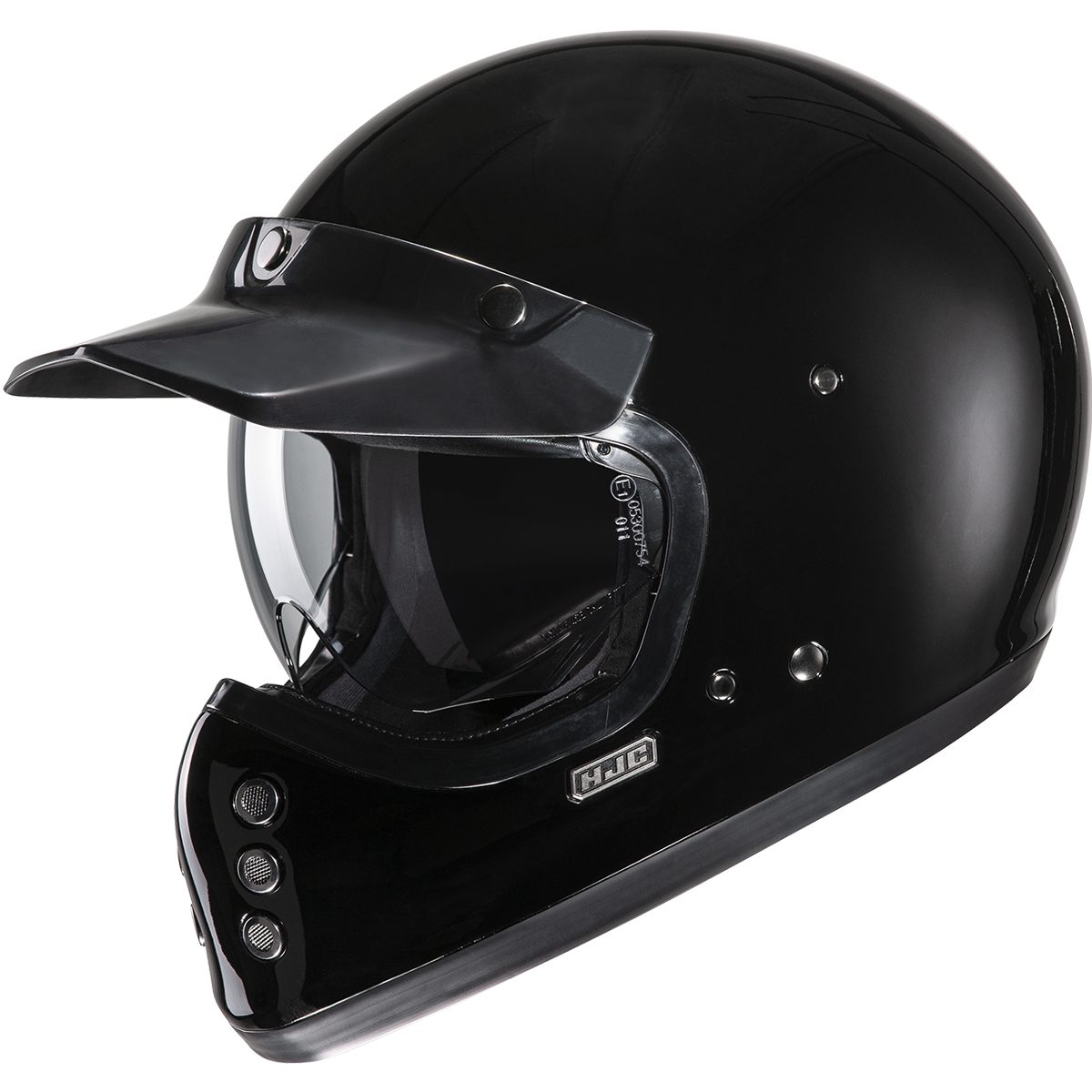 HJC Motorradhelm HJC V60 Integralhelm Schwarz XL (1er Set), integralhelm motorrad