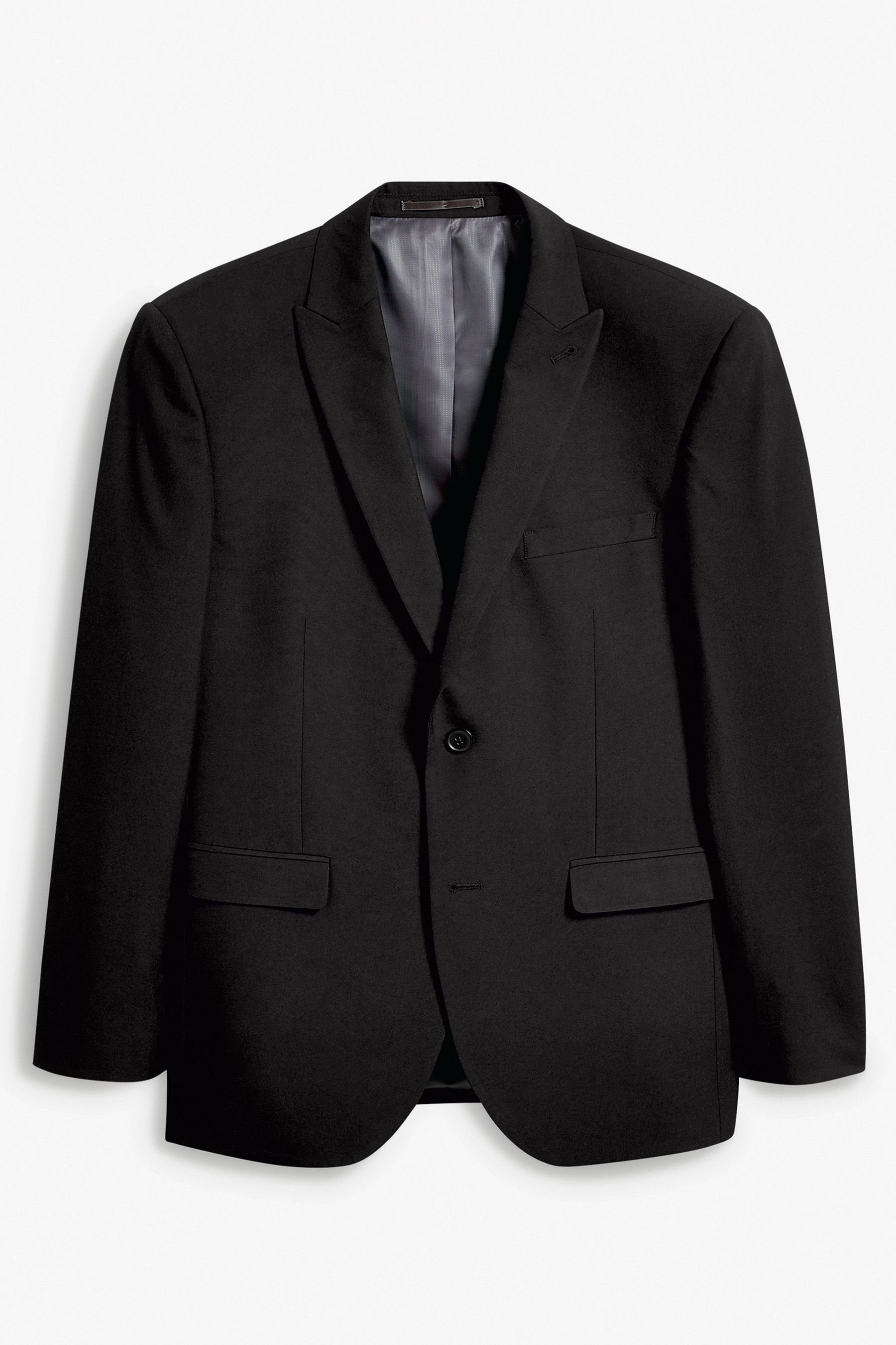 Anzug (1-tlg) Knöpfen: Next Fit Baukastensakko Tailored Black Jacke mit zwei
