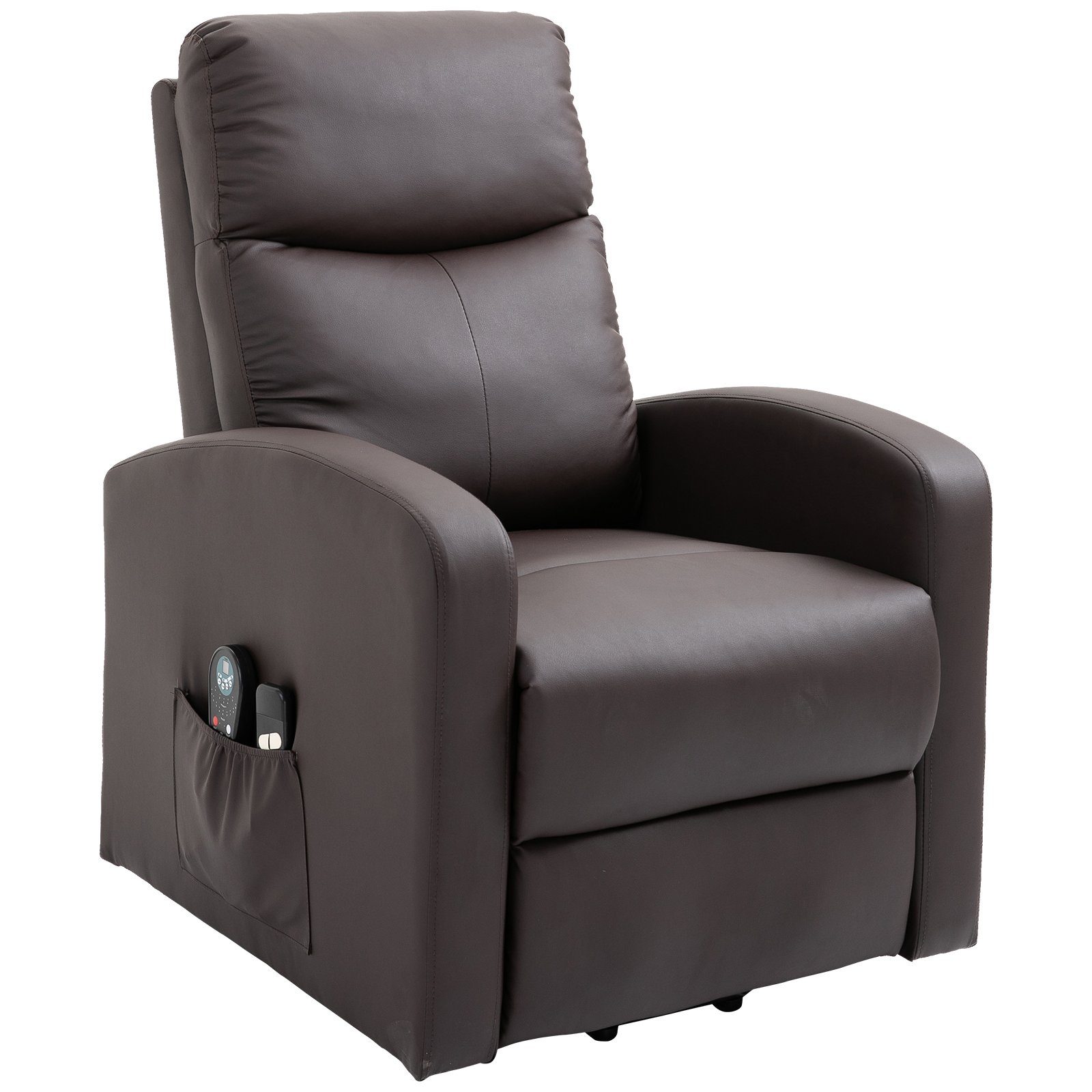 HOMCOM Relaxsessel Sessel mit Aufstehhilfe, Elektrischer Massagesessel mit  Heizfunktion (Aufstehsessel, 1-St., Fernsehsessel), bis 120 kg belastbar