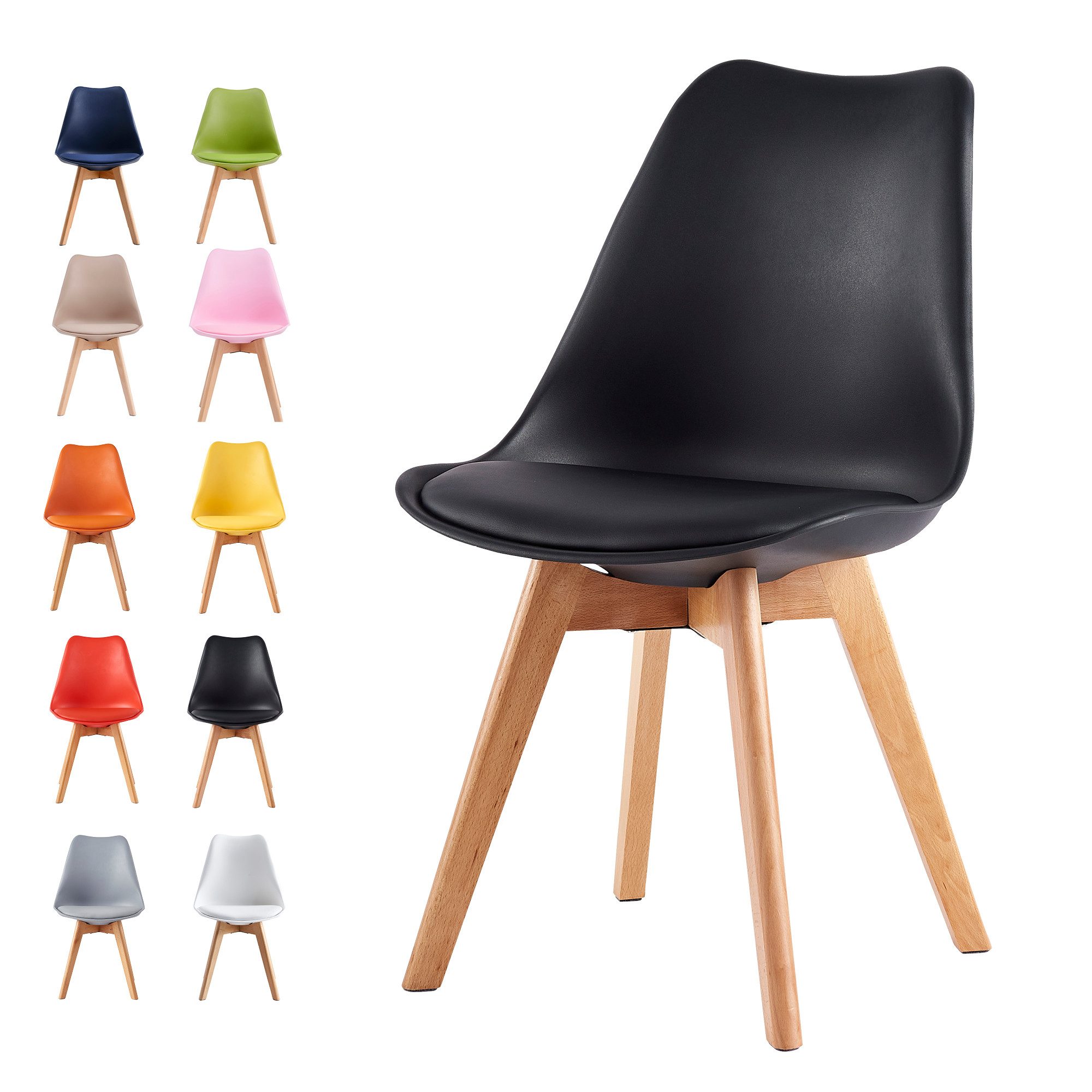 MCC direct Esszimmerstuhl Retro Esszimmerstühle EVA (4er Set)