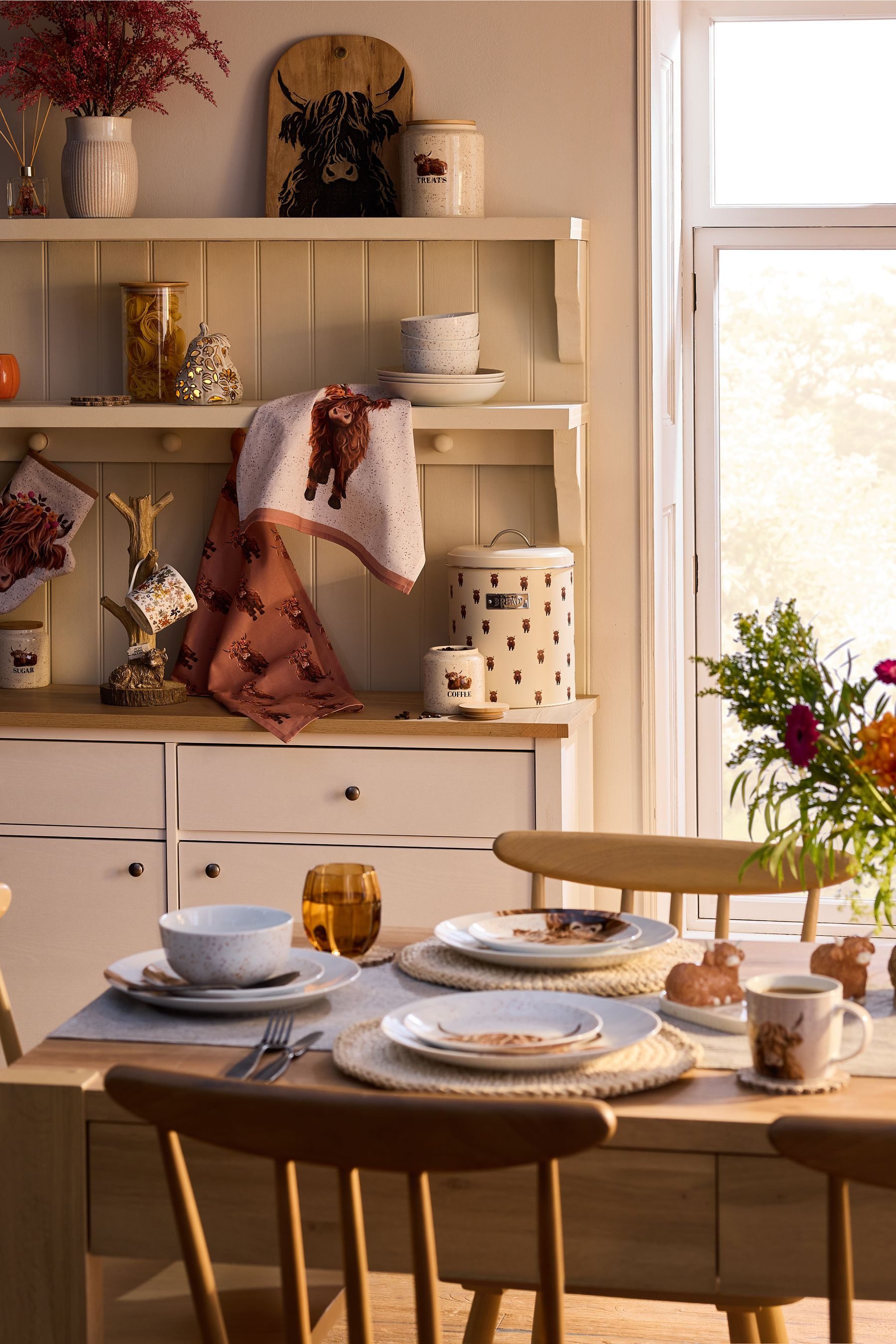 Next Pastateller Hochlandrind Hamish Pastaschüsseln, 4er-Set, (4 St)