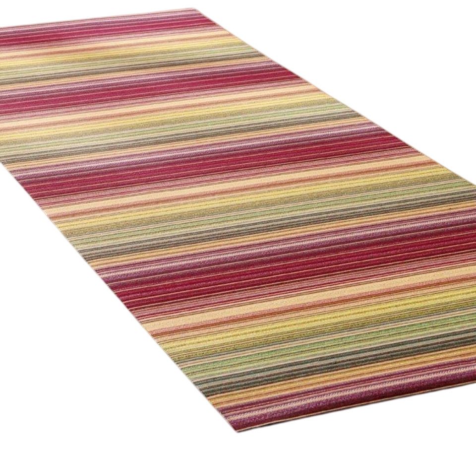 Peyer Syntex Teppich Teppich modern Design, bunt, Rechteckig, Höhe: 3 mm, Design Streifen bunt pflegeleicht waschbar Kinderzimmer Spielzimmer