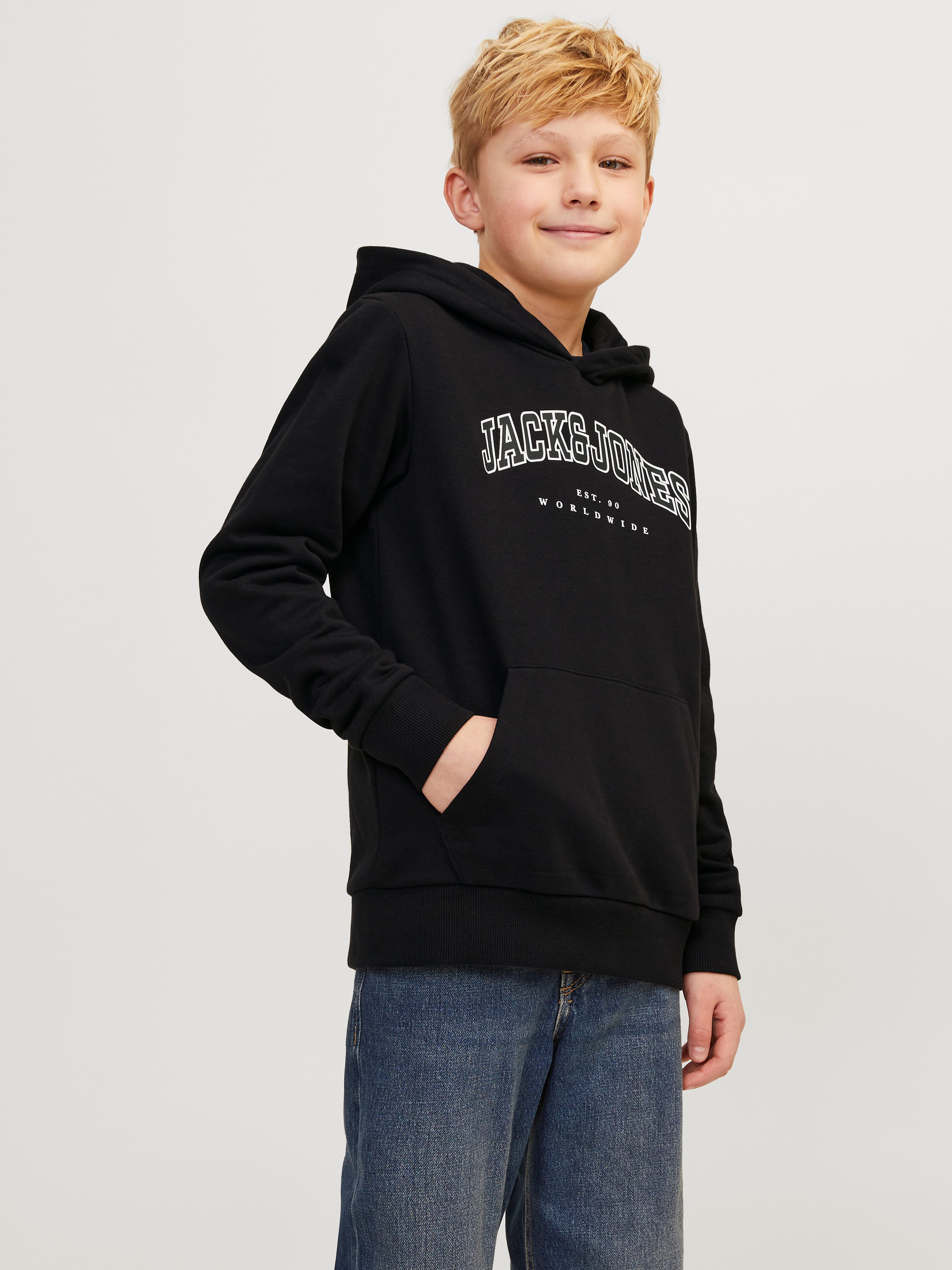 Jack & Jones Junior Kapuzensweatshirt JJECALEB VARSITY SWEAT HOOD NOOS JNR