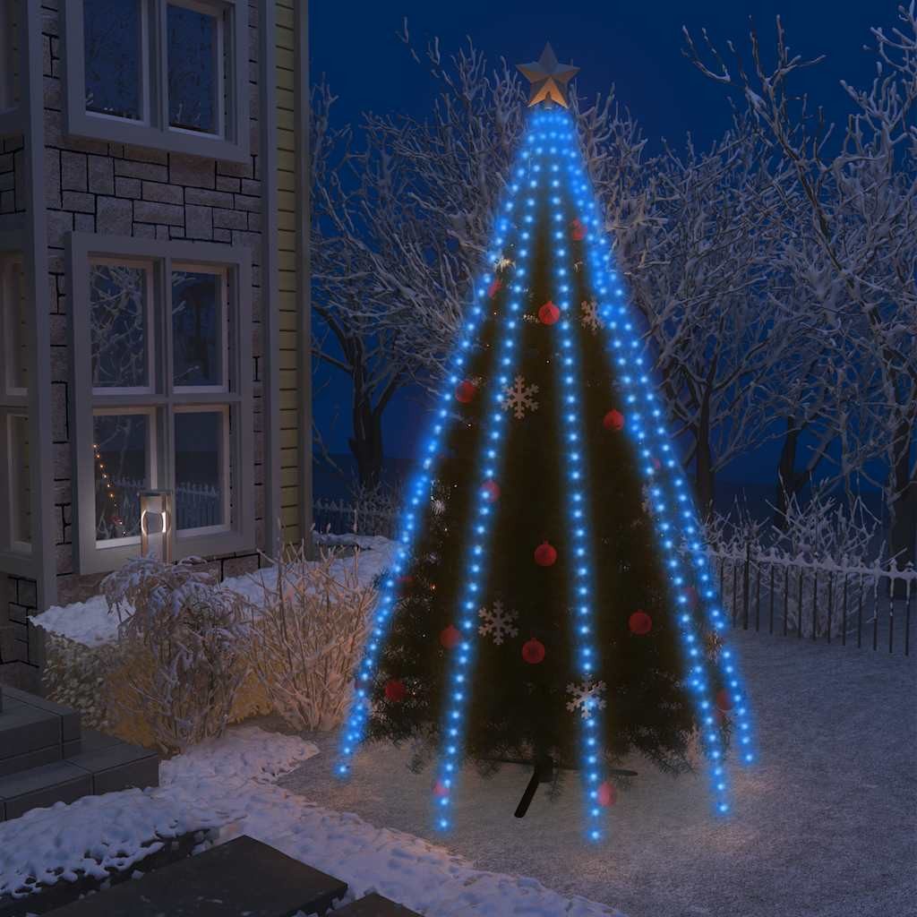 vidaXL Lichterschlauch Weihnachtsbaum-Lichternetz mit 400 LEDs Blau 400 cm