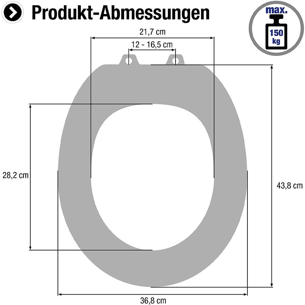CORNAT WC-Sitz WC-Sitz Herz Ansprechendes Design