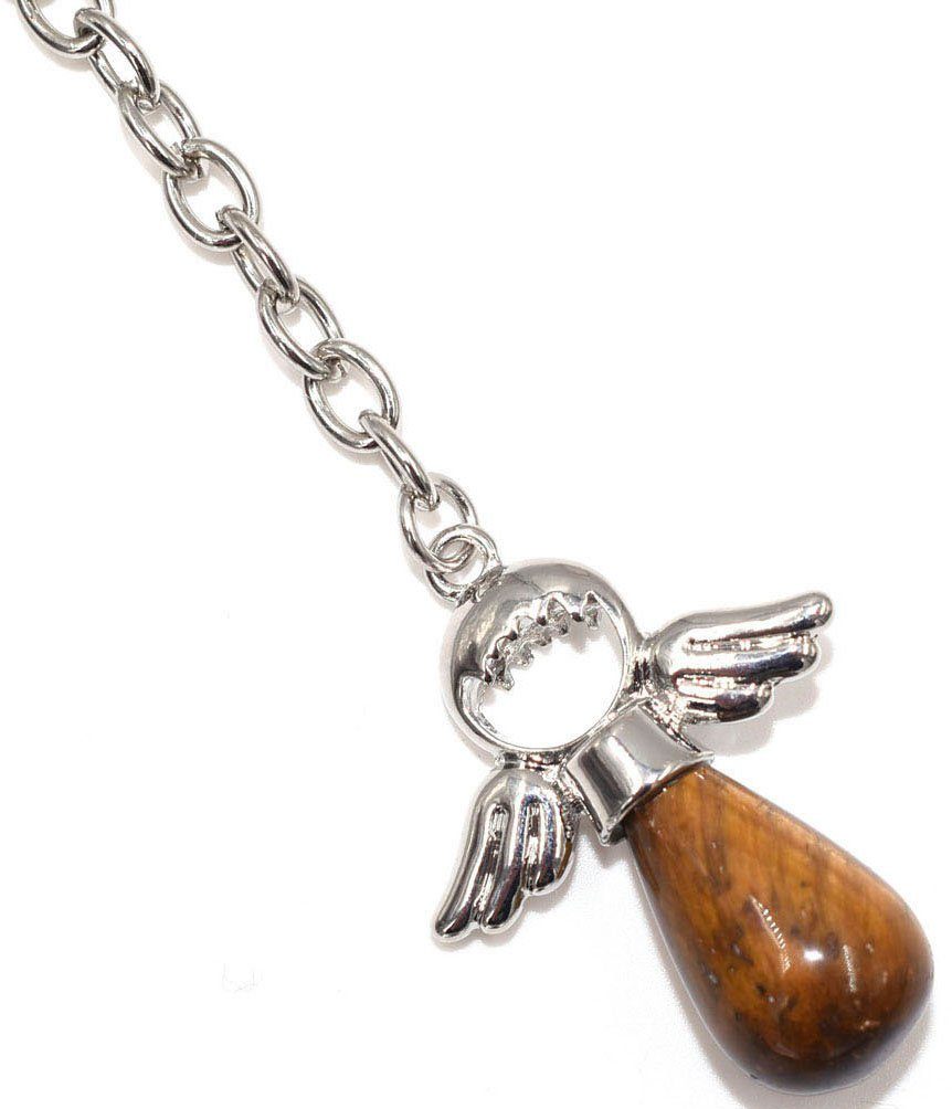 Firetti Schlüsselanhänger Schmuck Geschenk Engel, Schutzengel, mit Aventurin oder Tigerauge