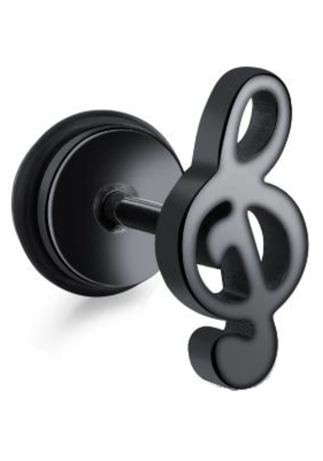 Firetti Single-Ohrstecker Schmuck Geschenk Ohrschmuck einzeln Notenschlüssel