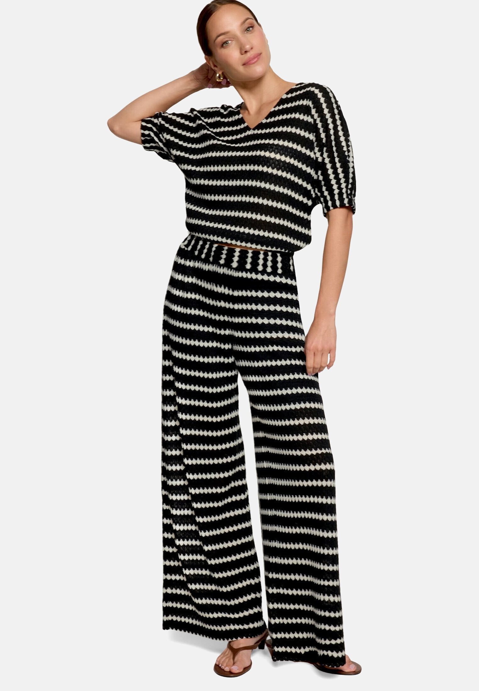 Zero Schlupfhose Damen gerader Schnitt Material