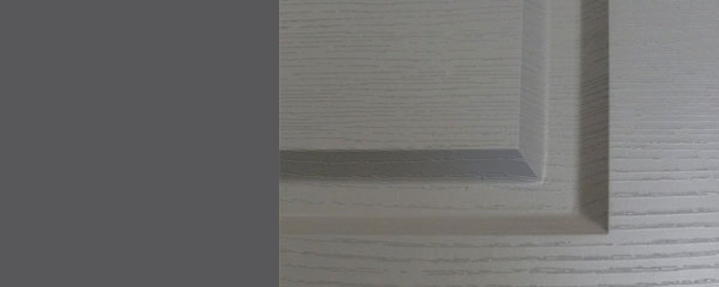 Feldmann-Wohnen Unterschrank Elbing (Elbing) (Vollauszug) Front- und mit wählbar Schubladen 60cm grey stone 2 Korpusfarbe