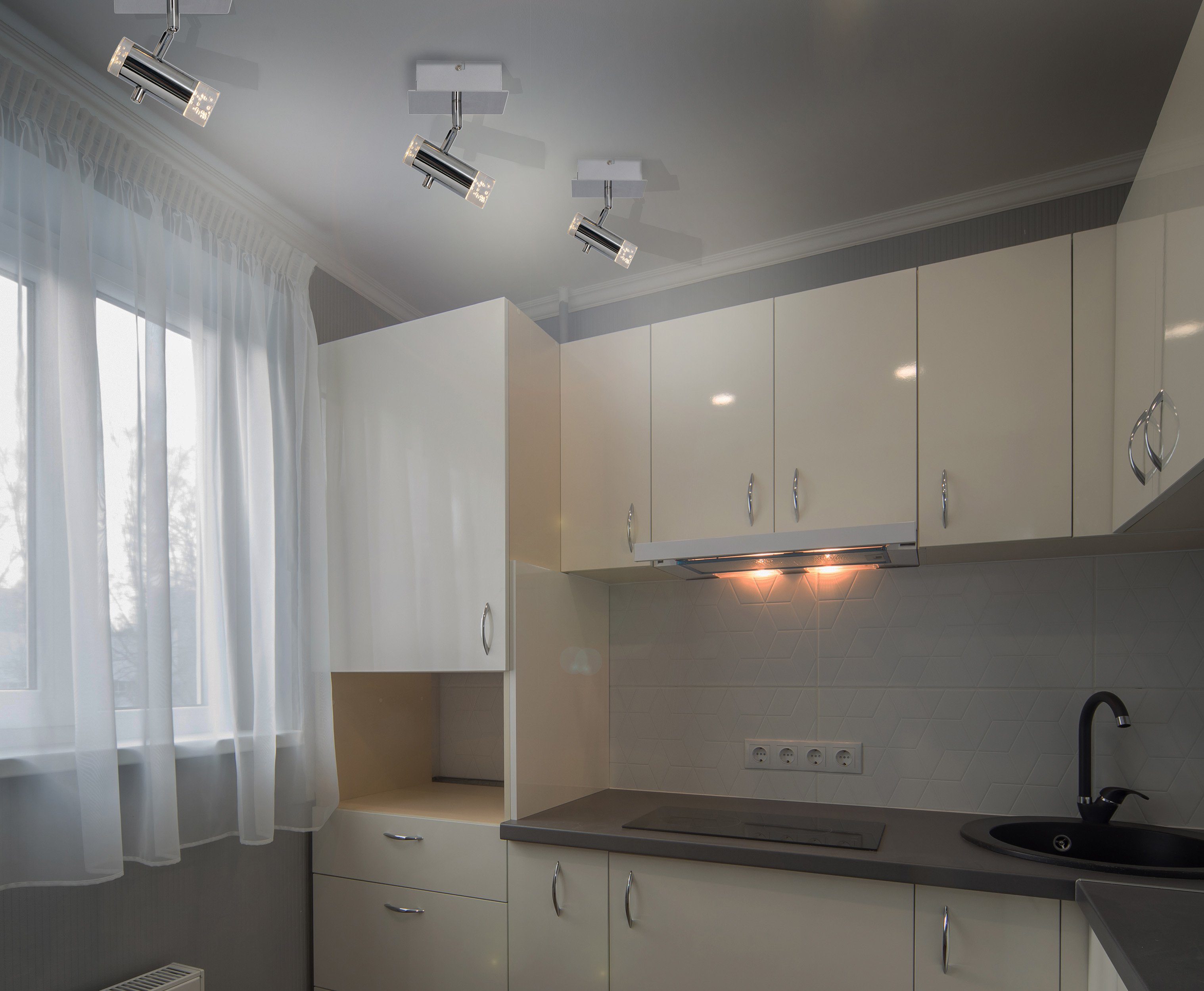 näve LED Wandleuchte Deckenleuchten "Garda", LED fest integriert, Warmweiß, spot verstellbar