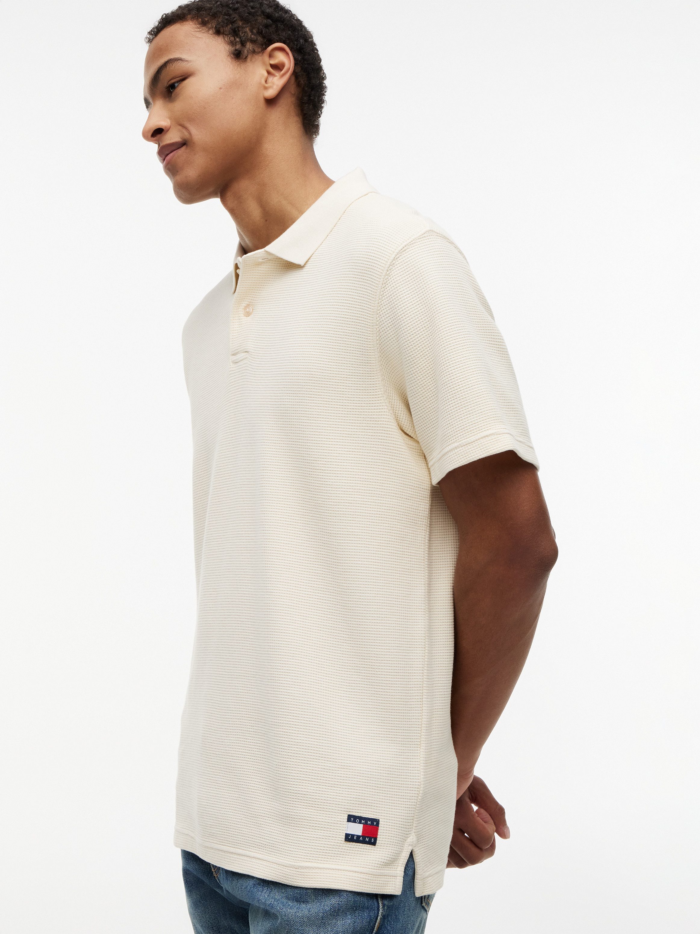 Tommy Jeans Poloshirt TJM REGULAR WASHED WAFFLE