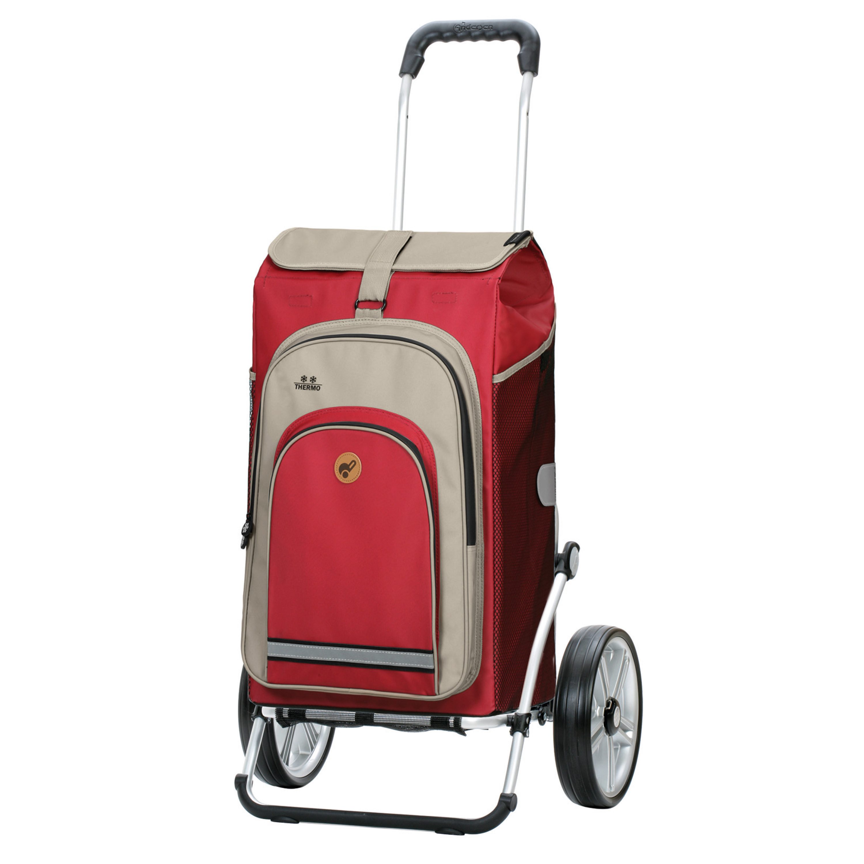 Andersen Einkaufstrolley Royal Shopper Hydro 2.1 rot, Thermofach 8 Liter, klappbar, belastbar bis 50kg, wasserabweisend