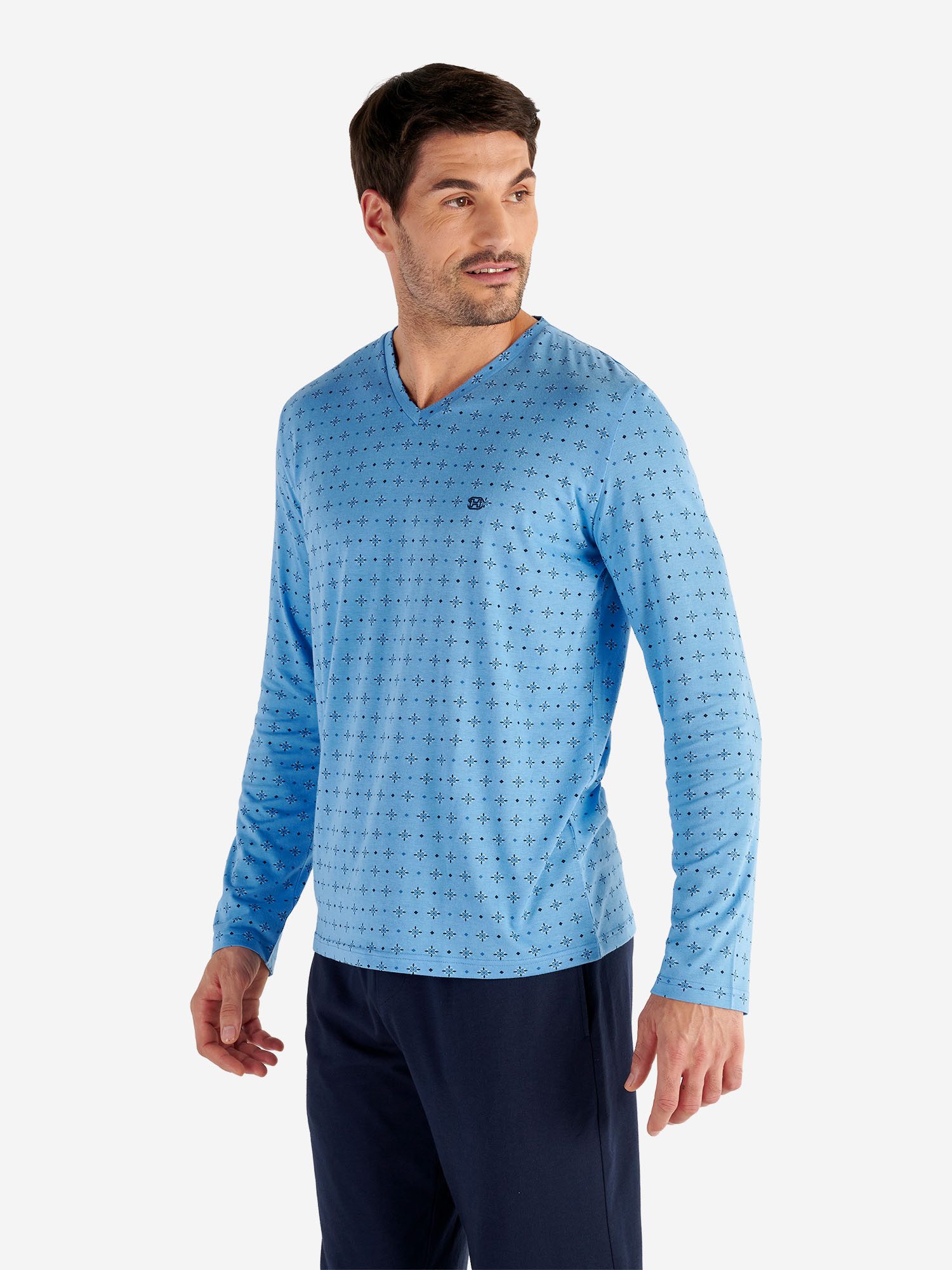 Hom Pyjama Alan (2 tlg) Schlafanzug, Pyjama Set, Nachtwäsche