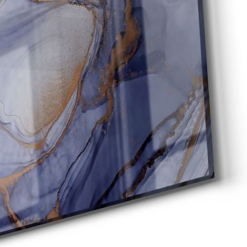 DEQORI Glasbild 'Stilvoller Tinteneffekt', 'Stilvoller Tinteneffekt', Glas Wandbild Bild schwebend modern