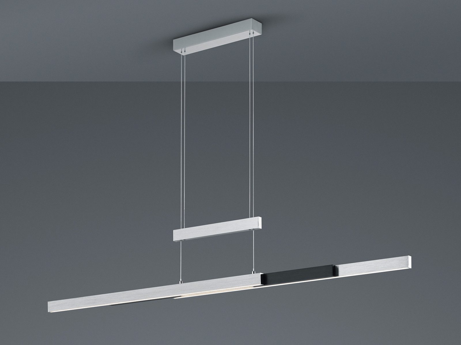 TRIO Leuchten LED Pendelleuchte, Dimmfunktion, LED fest integriert, Warmweiß, Neutralweiß, Ausziehbare Esstisch-Lampe hängend stufenlos höhenverstellbar B: 150cm