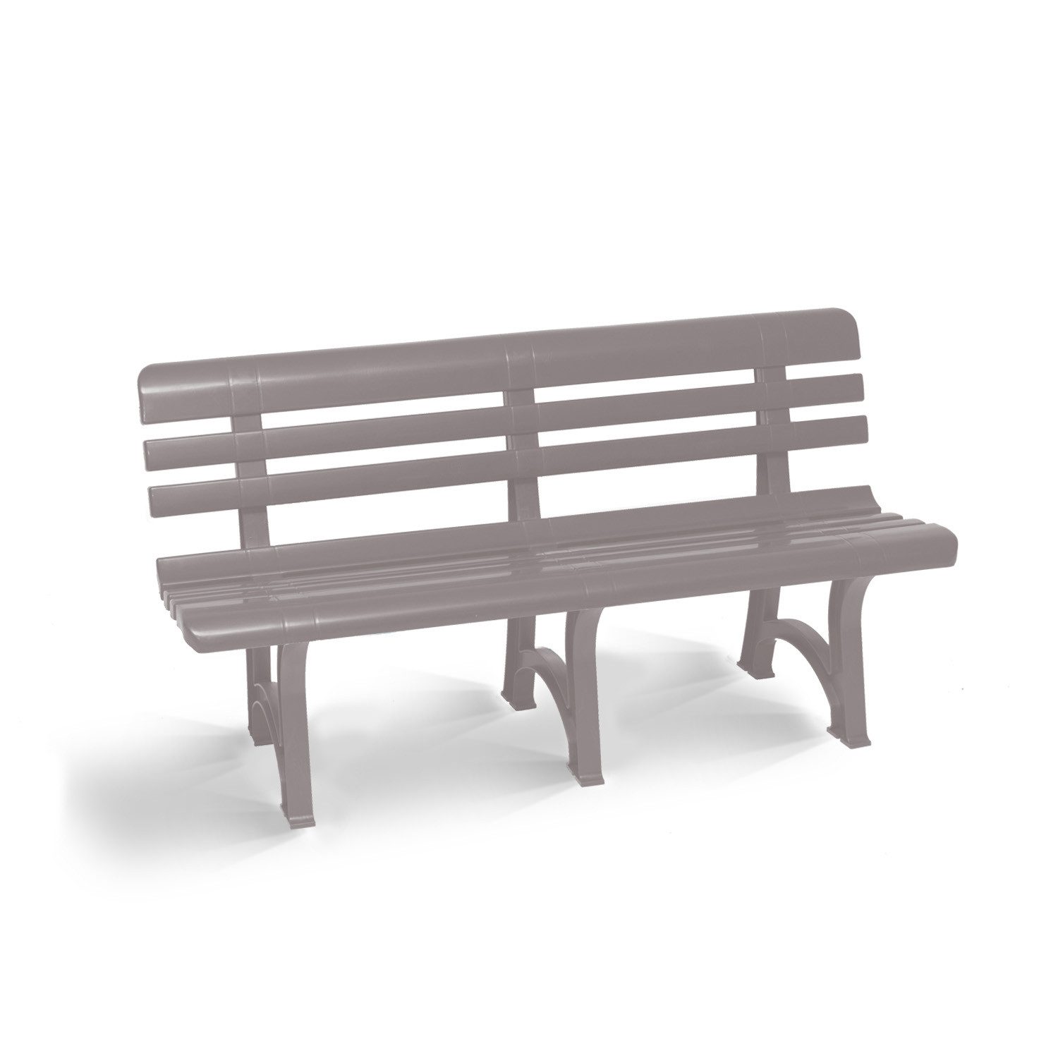 Bica Gartenbank Olimpia taupe Ideal für Garten Sitzbank, Parkbank