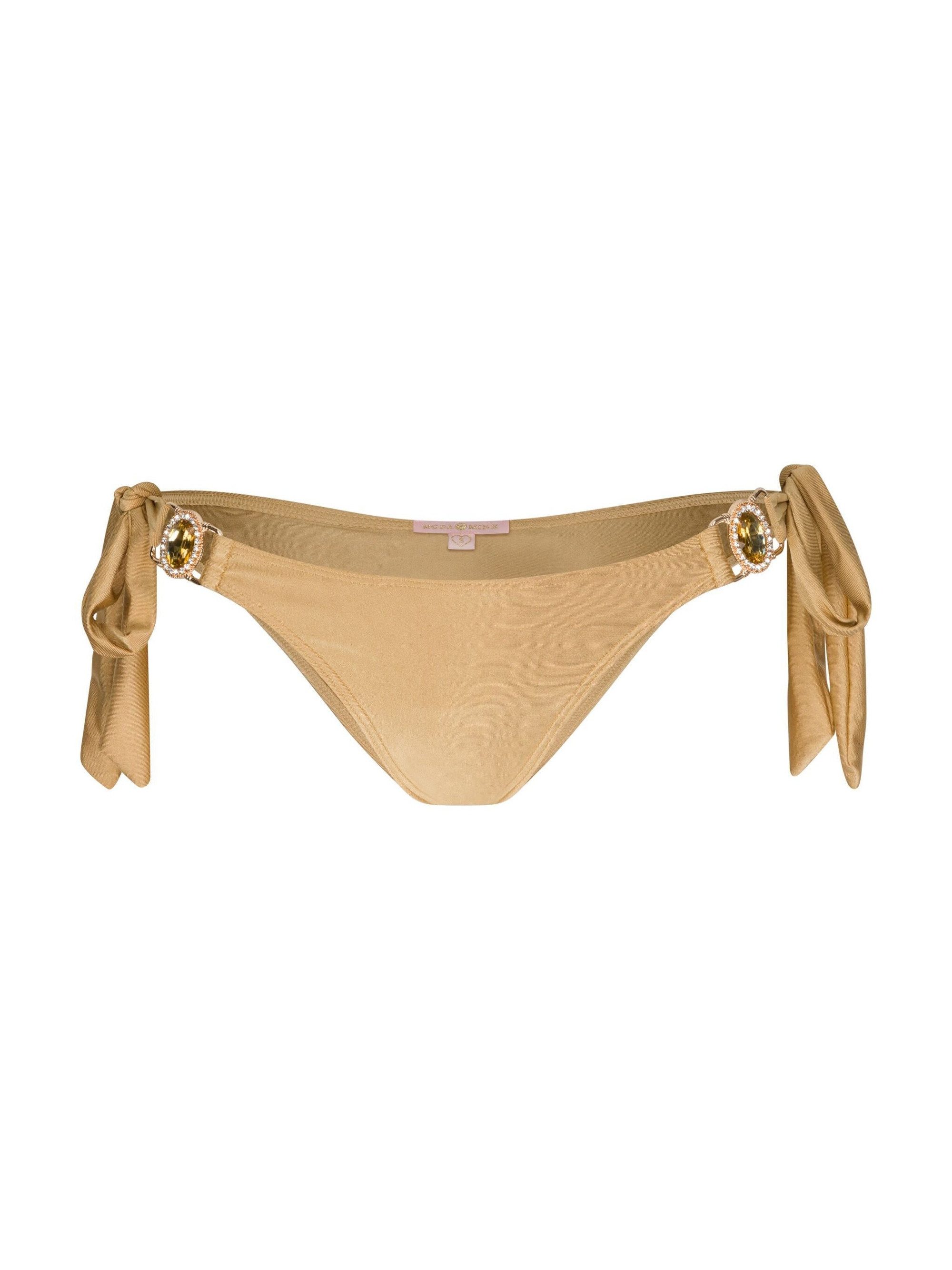 Moda Minx Bikini-Hose Amour Tie Side Brazilian (1-St., Panty) mit stilvollem Steinbesatz