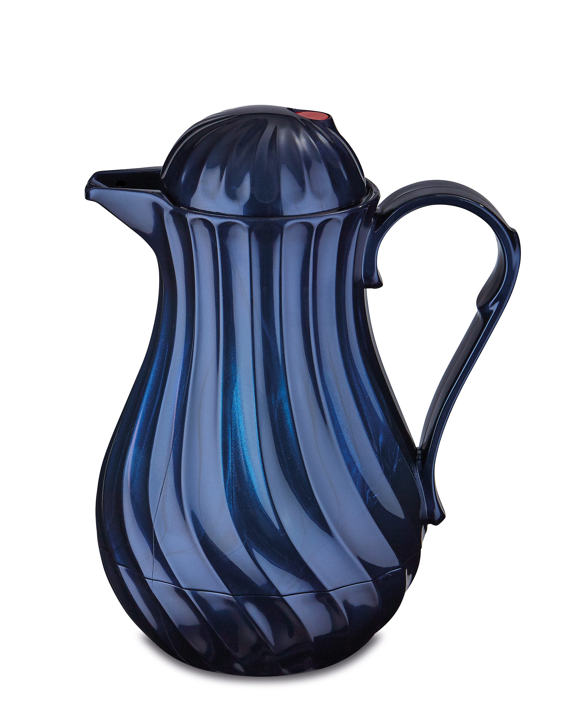 ROTPUNKT Isolierkanne 1,0 Liter I Glaseinsatz I premium Thermokanne I 24 Std heiß, (Kaffeekanne I Teekanne, Thermoflasche), Langanhaltende Isolierung