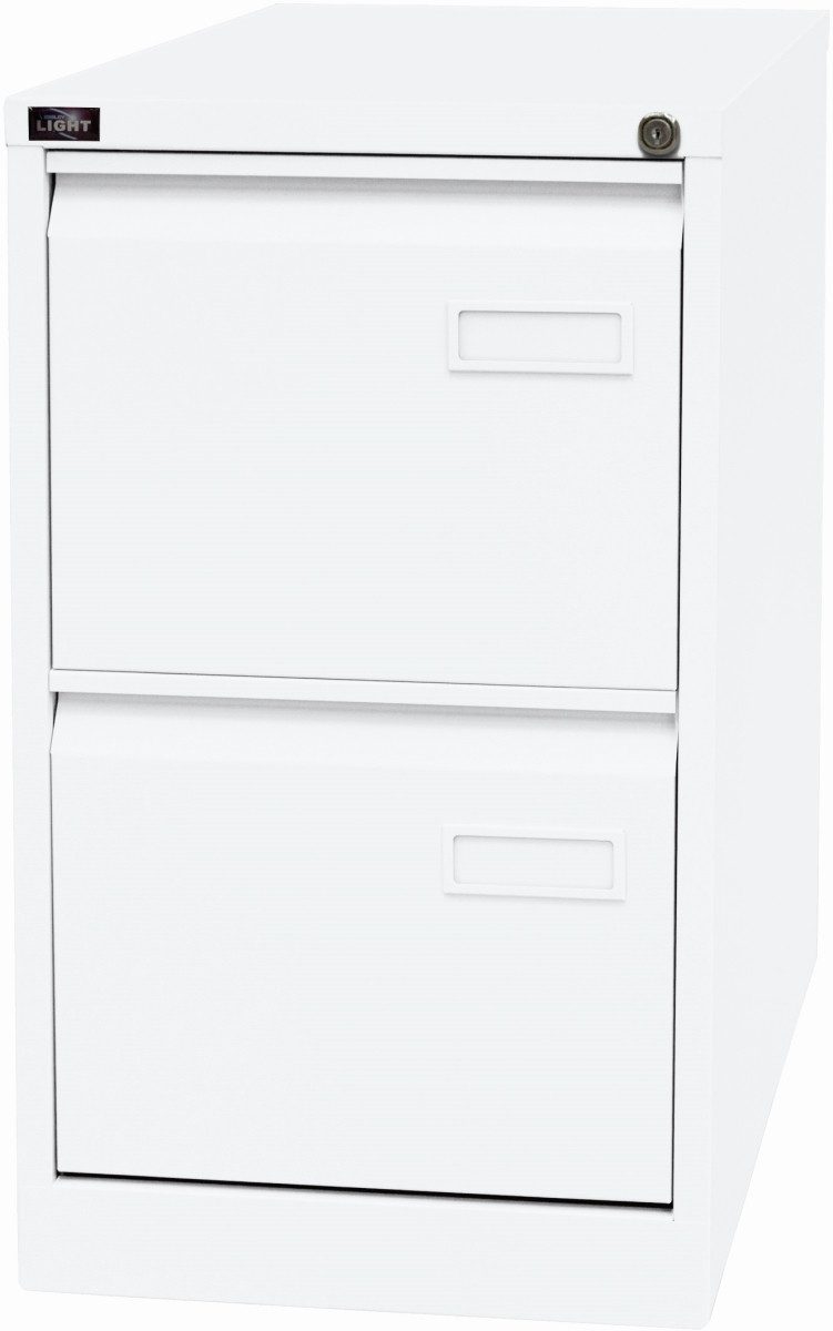Bisley Hängeregisterschrank Hängeregistraturschrank Light 2 Schübe 1-bahnig verkehrsweiß