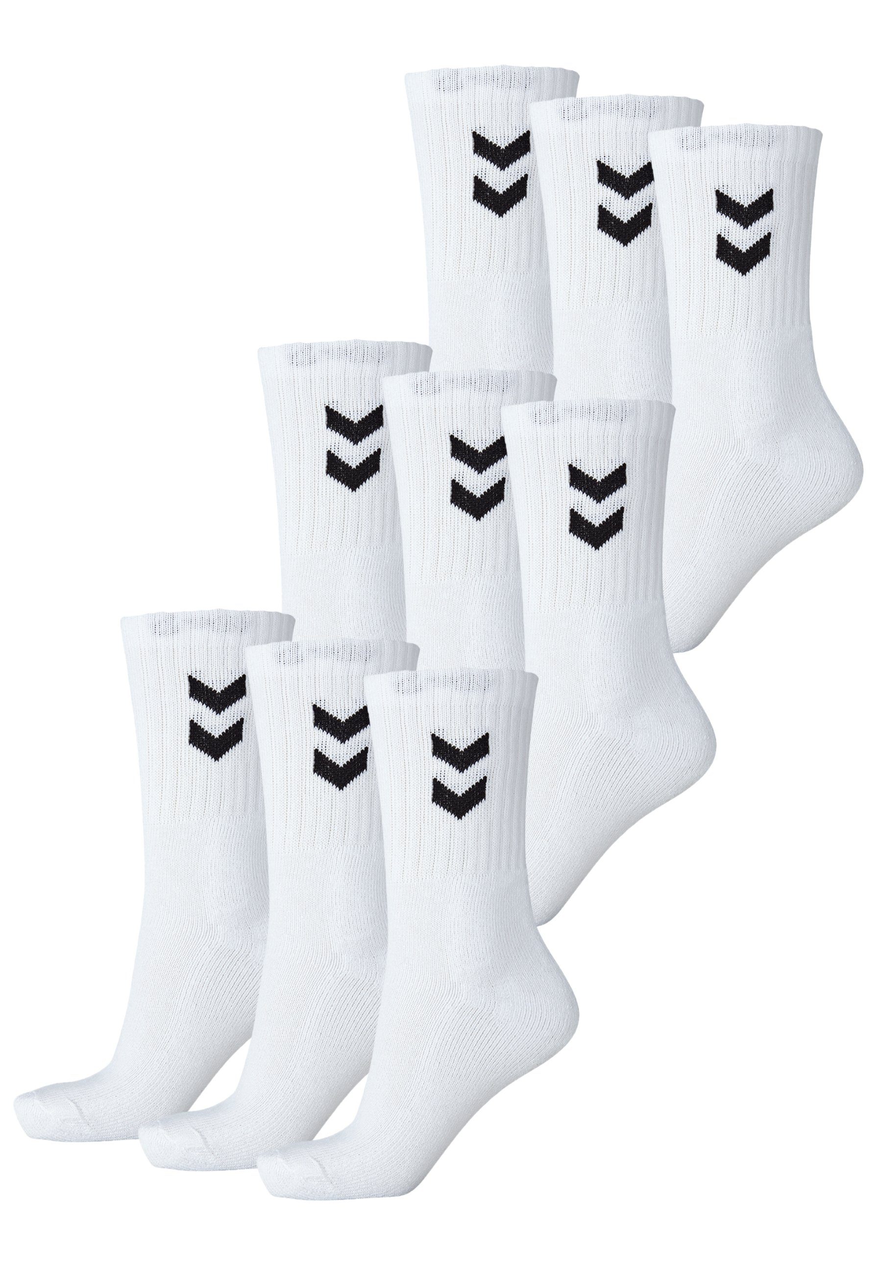 hummel Sportsocken 9-er set sport freizeit basic socken mit logo (9-paar)