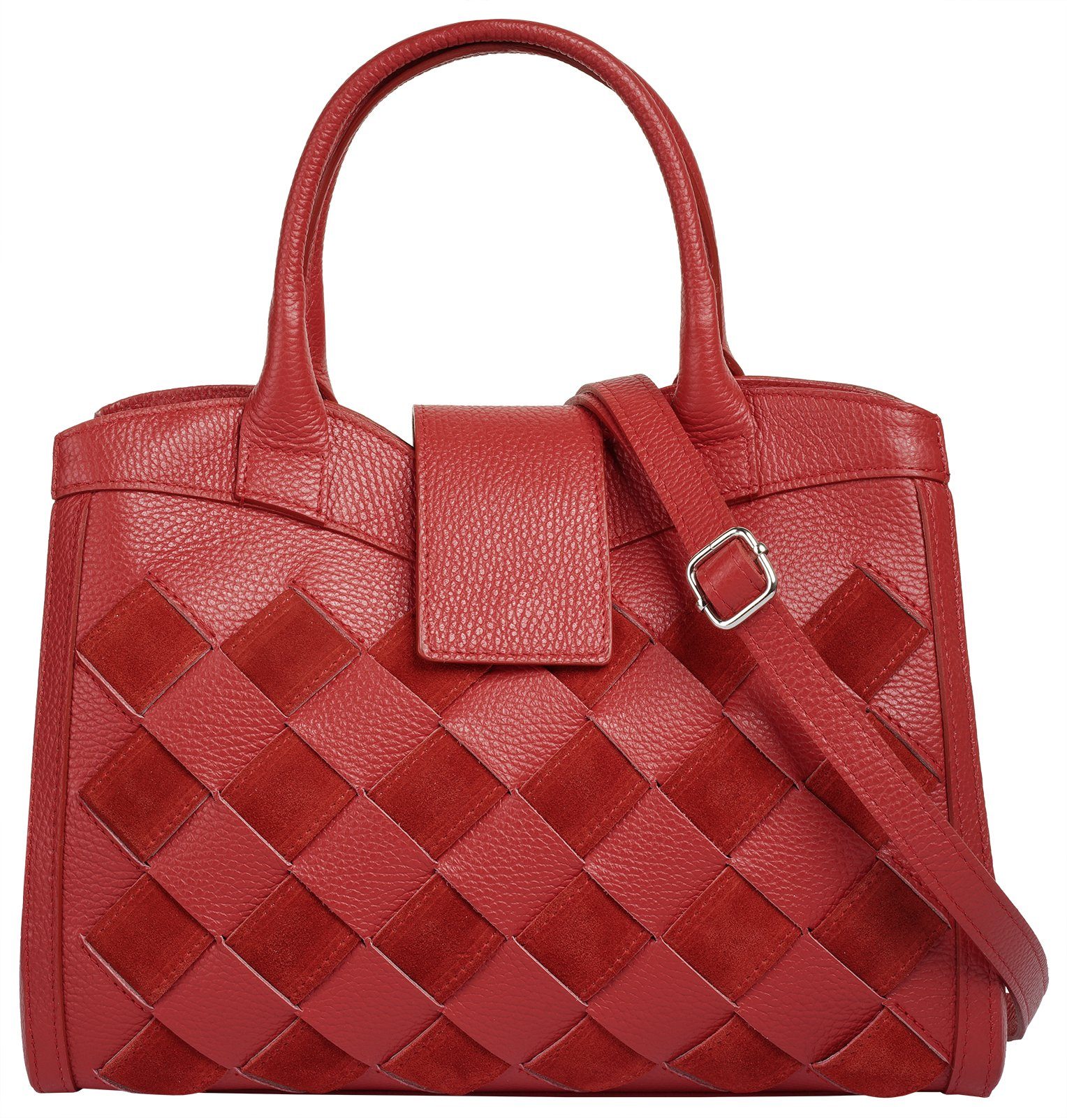 Samantha Look Henkeltasche, echt Leder, Made in Italy