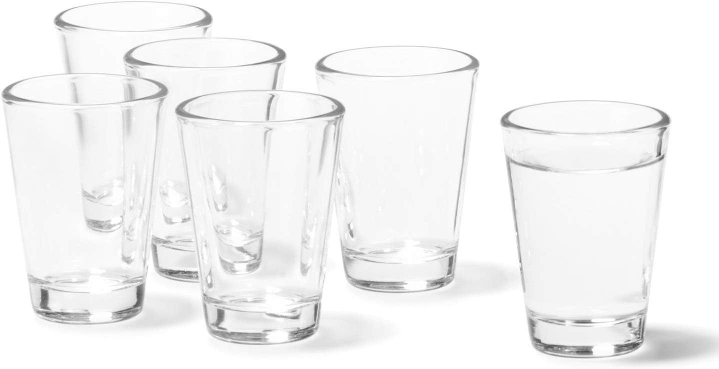 LEONARDO Schnapsglas Ciao, Kalk-Natron Glas, 6 Shotgläser, Spülmaschinenfest, ideal für Schnaps und Liköre