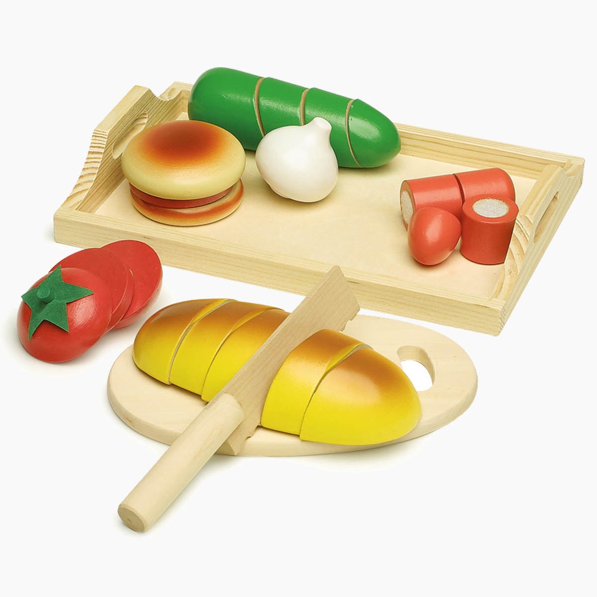 Small Foot Kinder-Küchenset Schneide-Brotzeit, (spar packung, 9-tlg., packung), Realistischer Spielspaß für kleine Köche