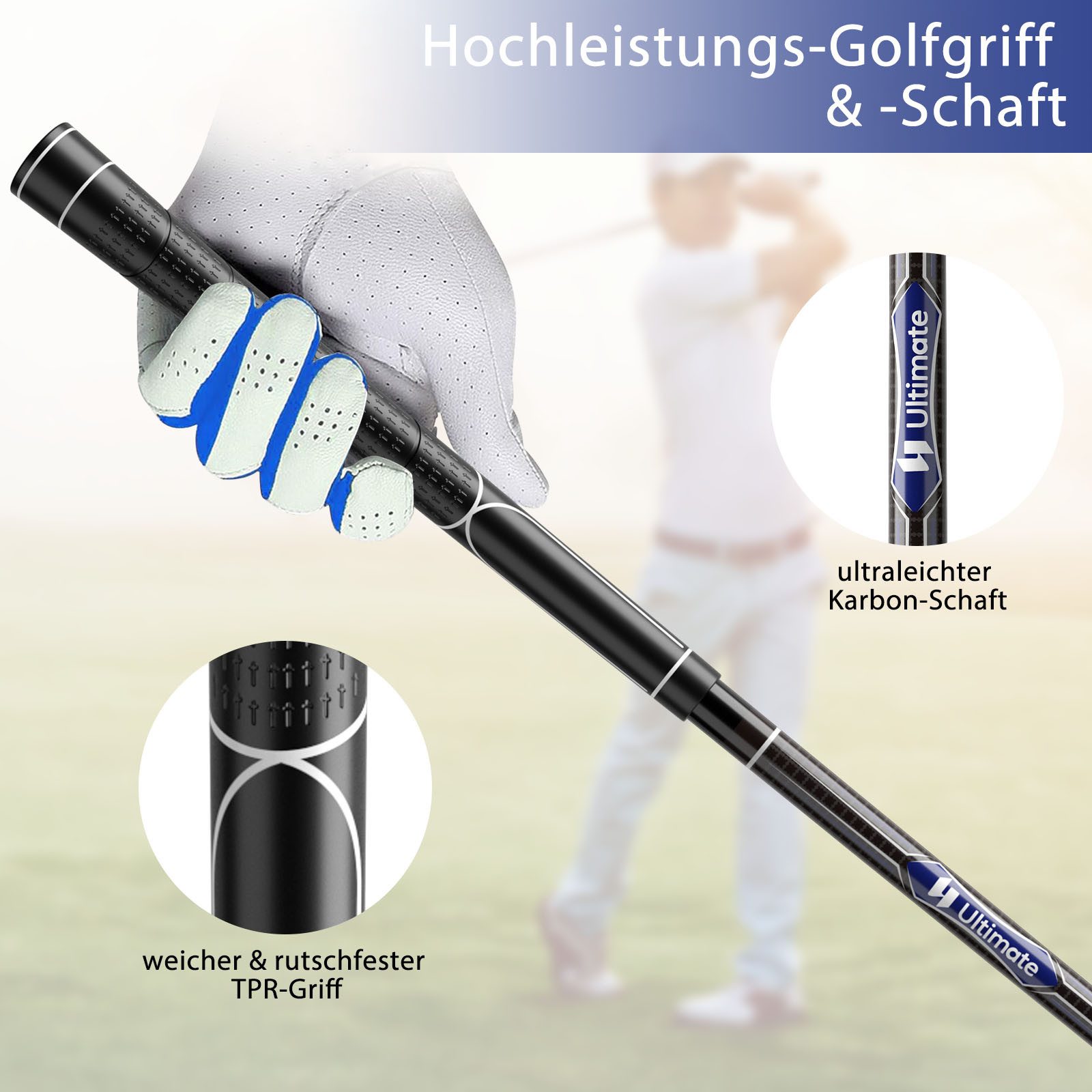 COSTWAY Herren Golfset Komplett Mit Tasche - Alles Dabei Für Den Golfplatz