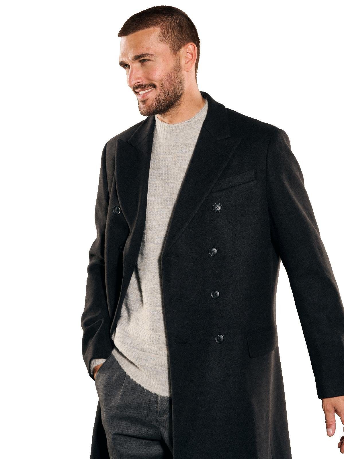 emilio adani Kurzmantel emilio adani Herren Mantel slim fit, Schwarz