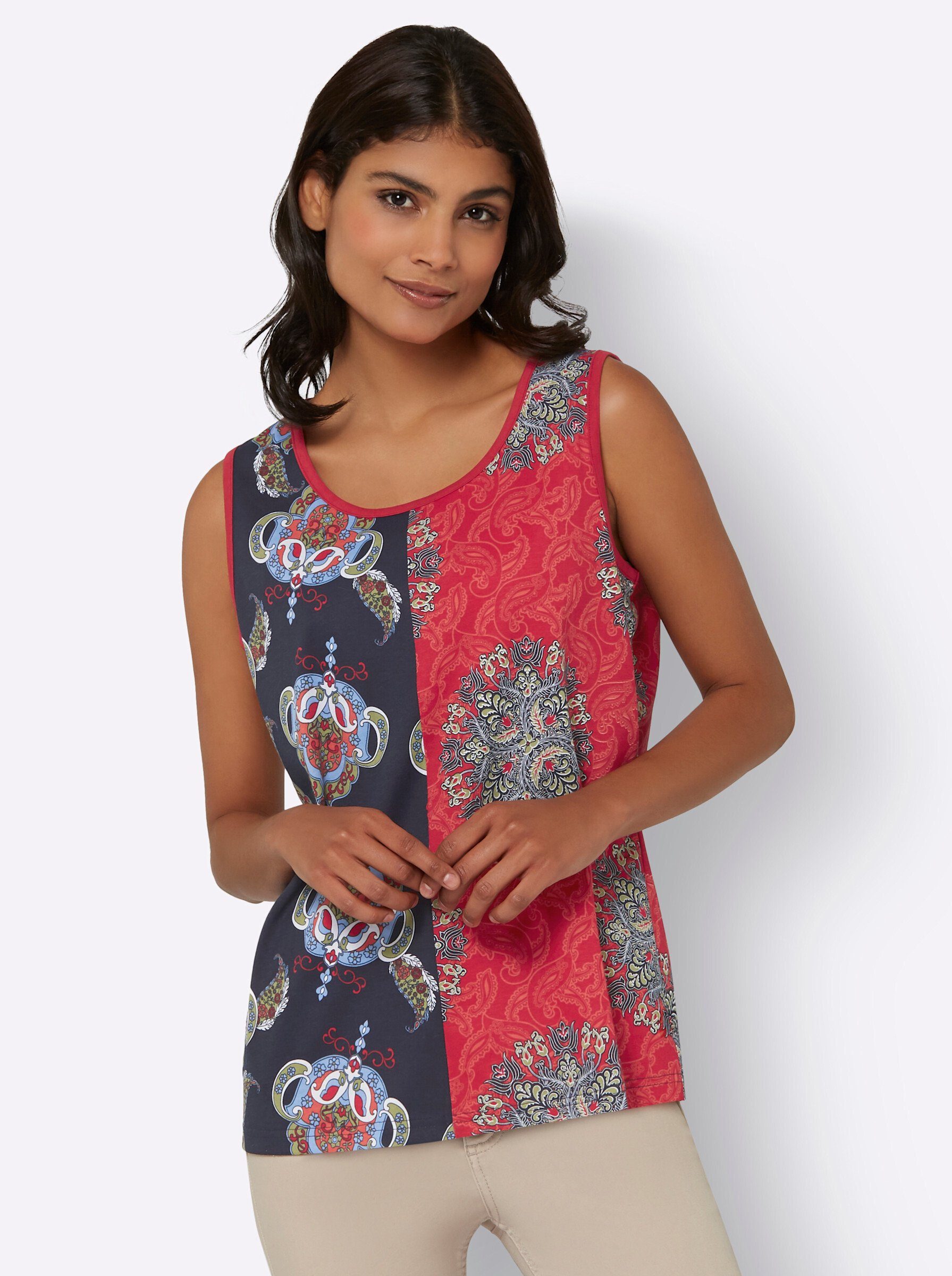 Sieh an! Shirttop Shirttop Ärmellos